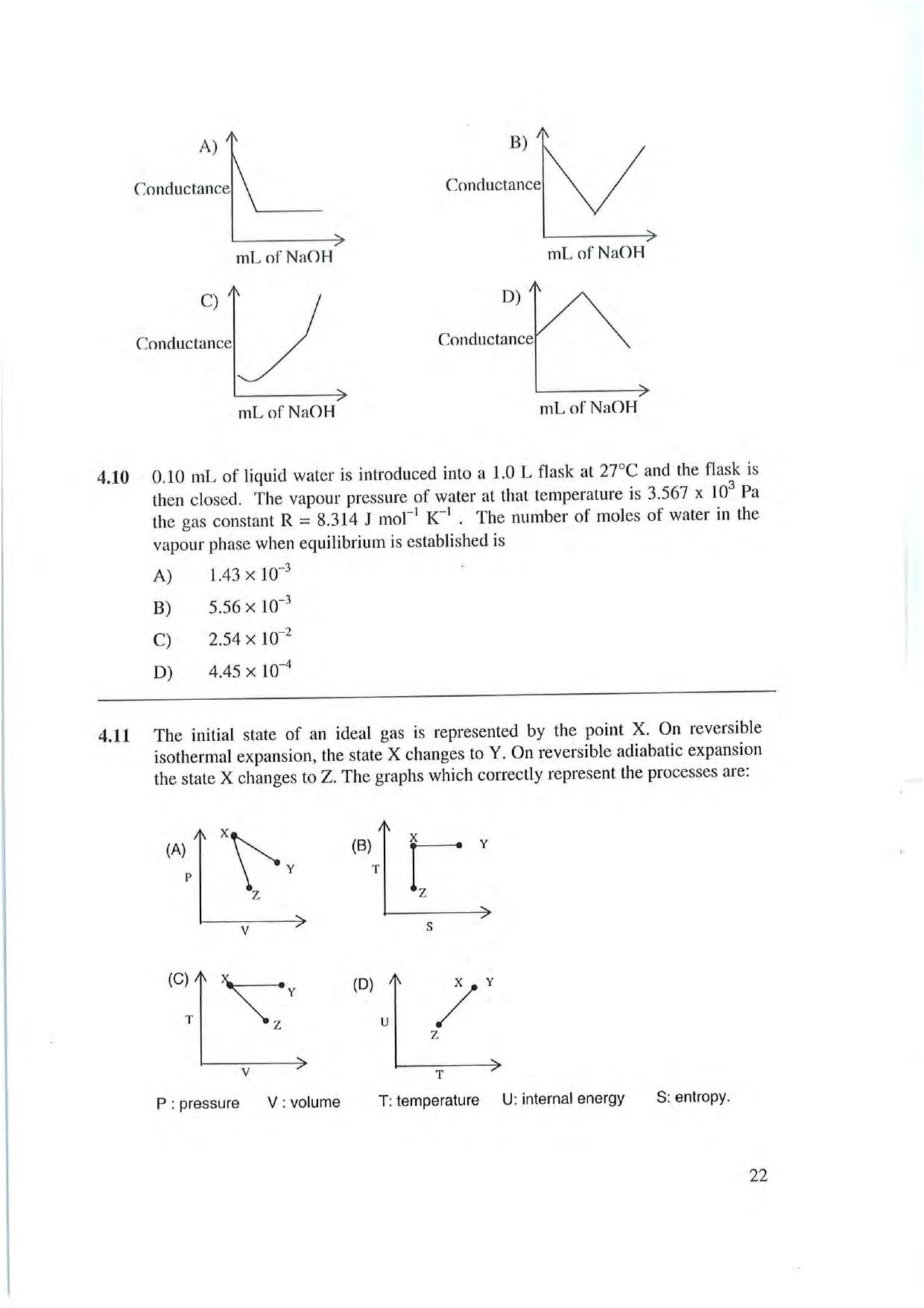 NEST 2007 Question Paper. - Page 22