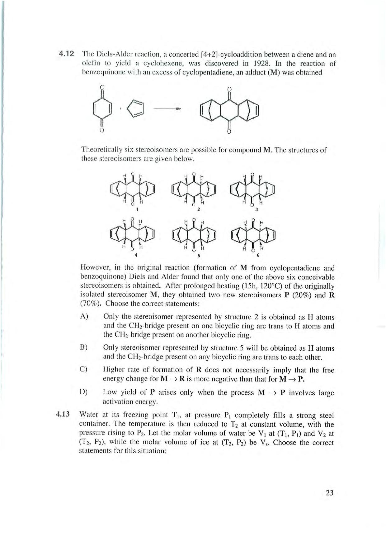 NEST 2007 Question Paper. - Page 23