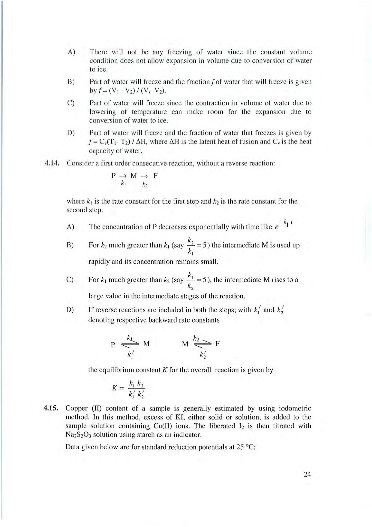 NEST 2007 Question Paper. - Page 24