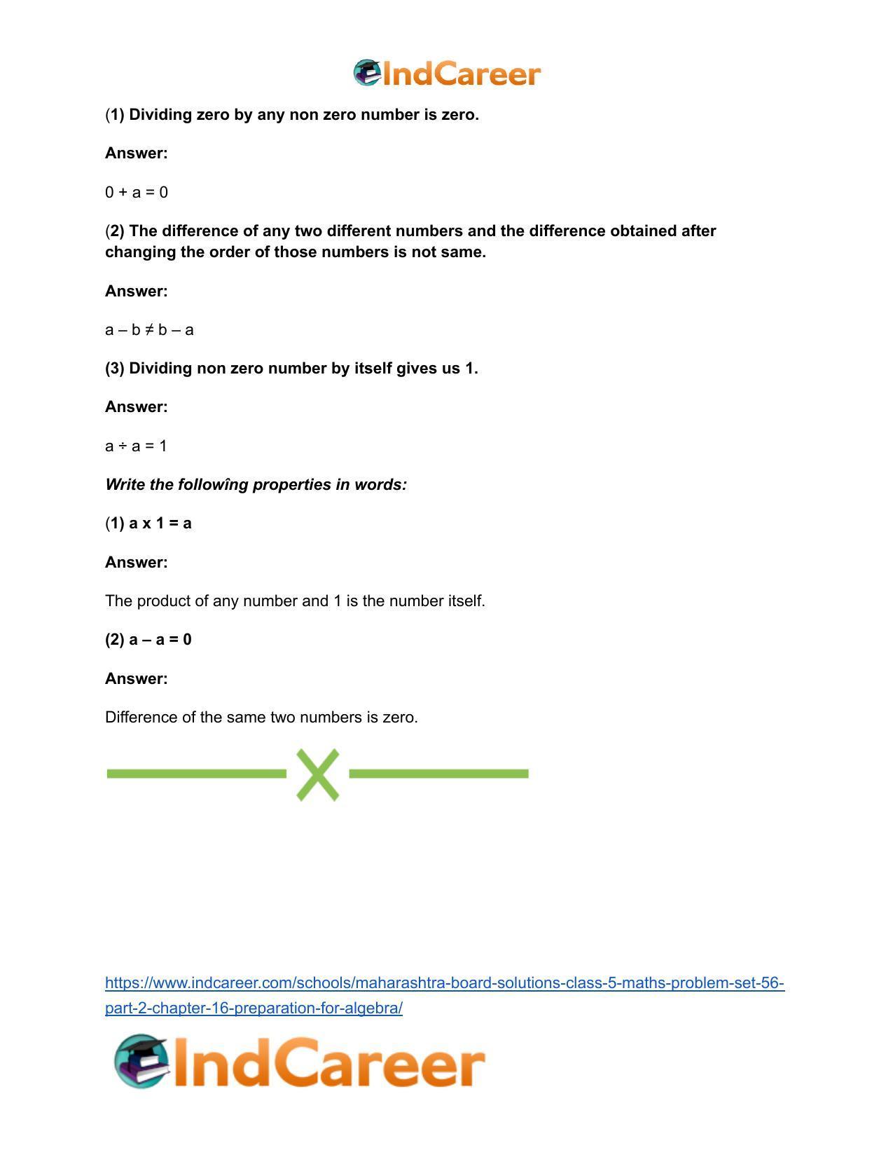 Maharashtra Board Solutions Class 5-Maths (Problem Set 56) - Part 2: Chapter 16- Preparation for Algebra - Page 9