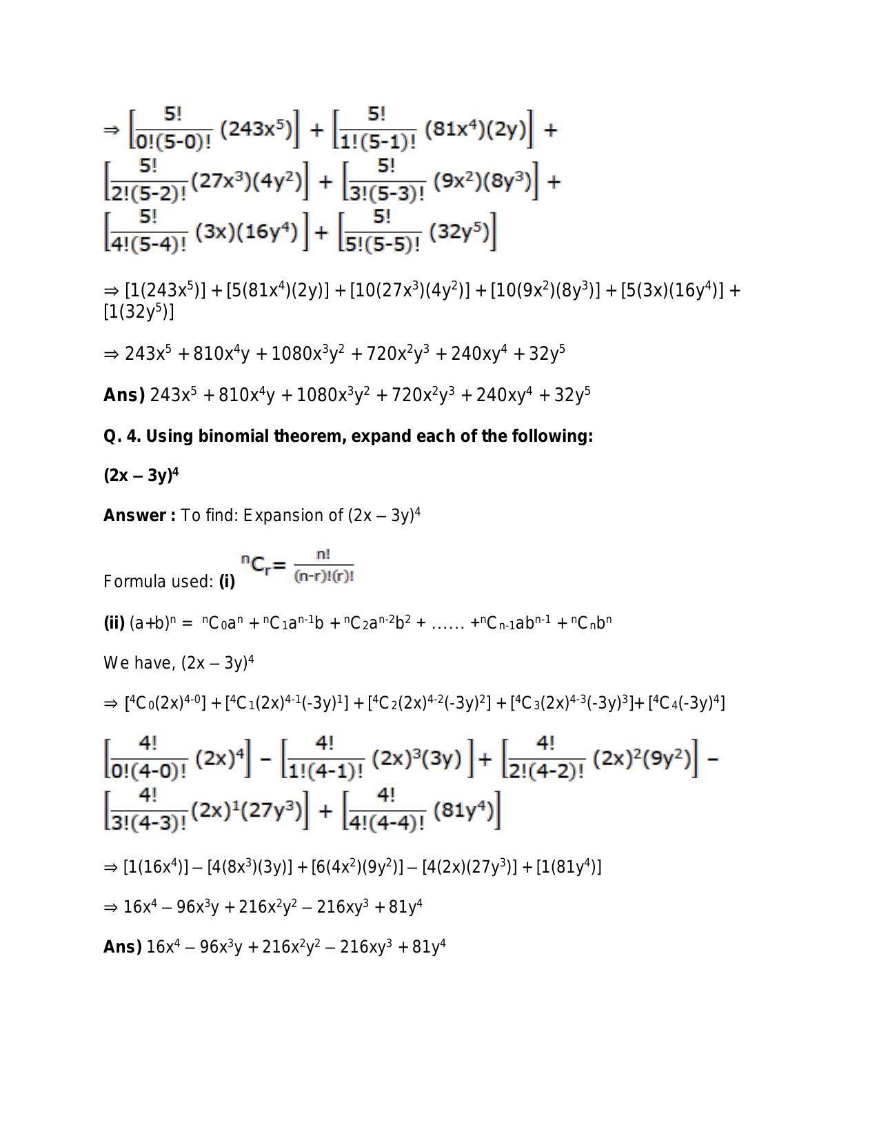 Chapter 10: Binomial Theorem: RS Aggarwal Class 11 Solutions  - Page 3