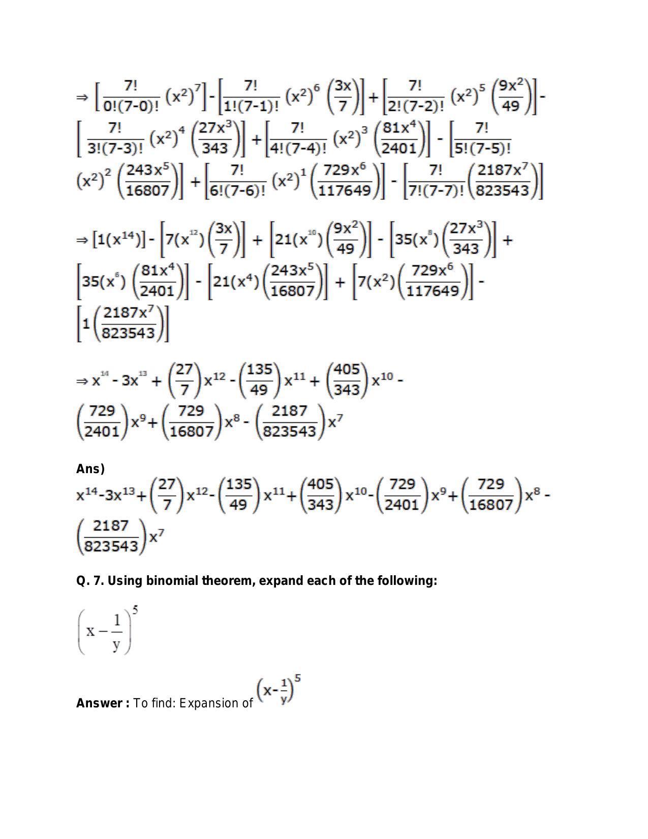 Chapter 10: Binomial Theorem: RS Aggarwal Class 11 Solutions  - Page 6