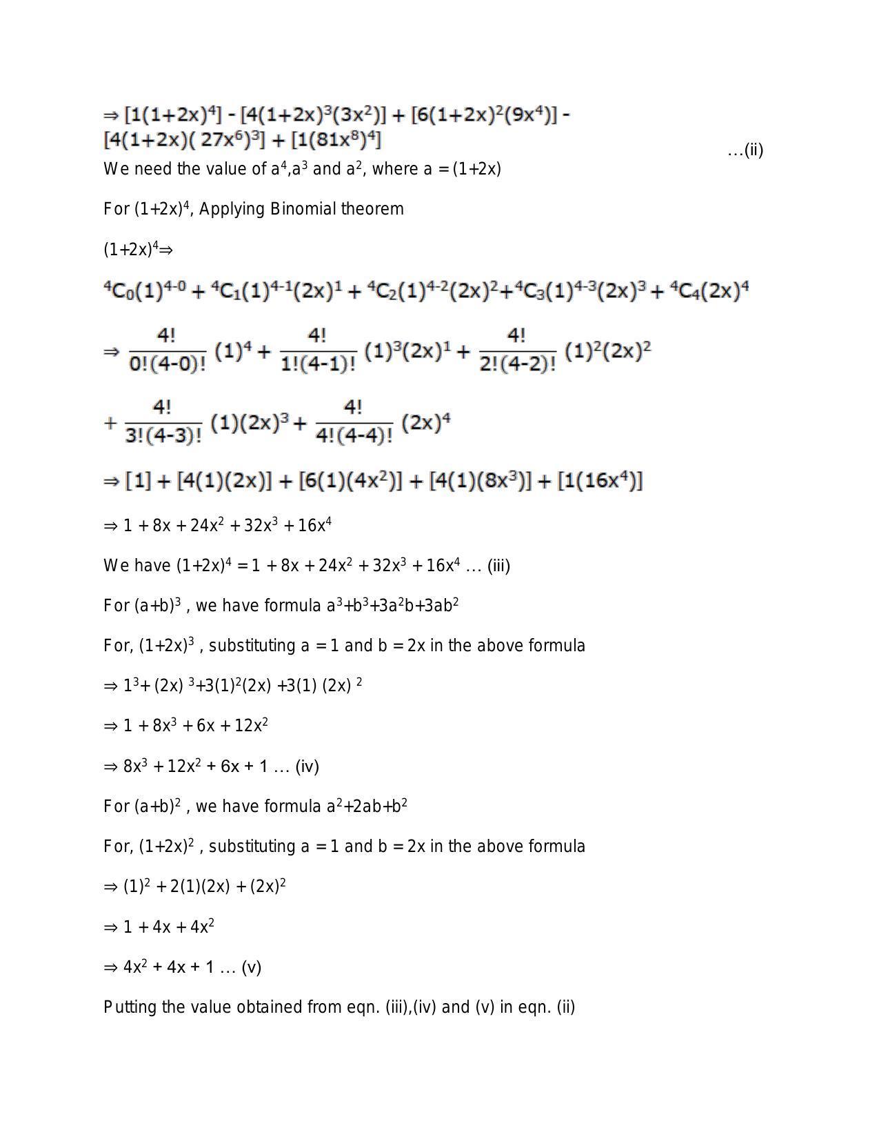 Chapter 10: Binomial Theorem: RS Aggarwal Class 11 Solutions  - Page 11