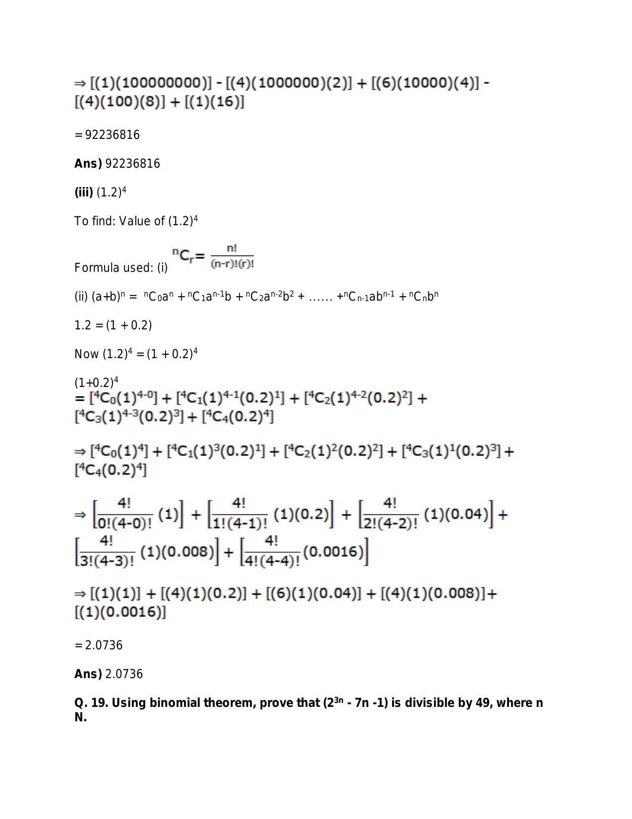 Chapter 10: Binomial Theorem: RS Aggarwal Class 11 Solutions  - Page 24