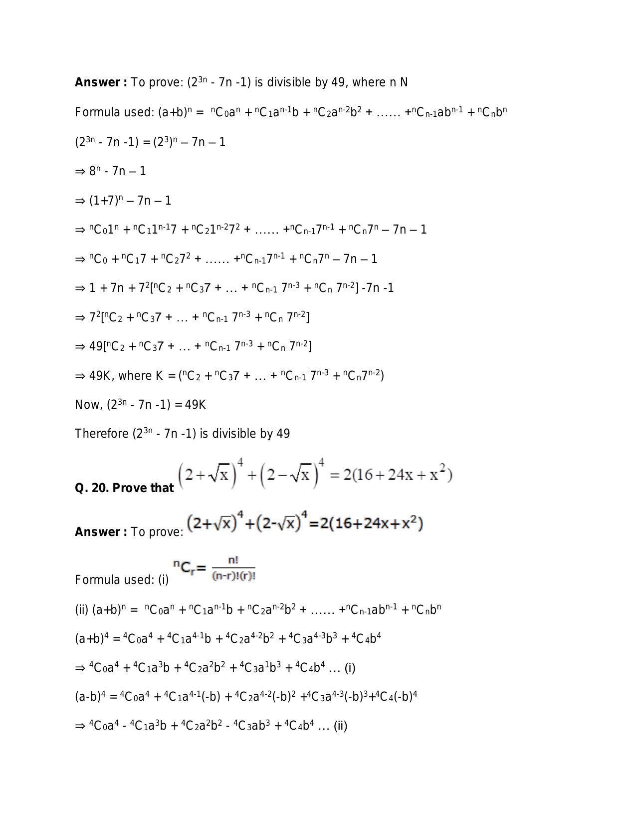 Chapter 10: Binomial Theorem: RS Aggarwal Class 11 Solutions  - Page 25