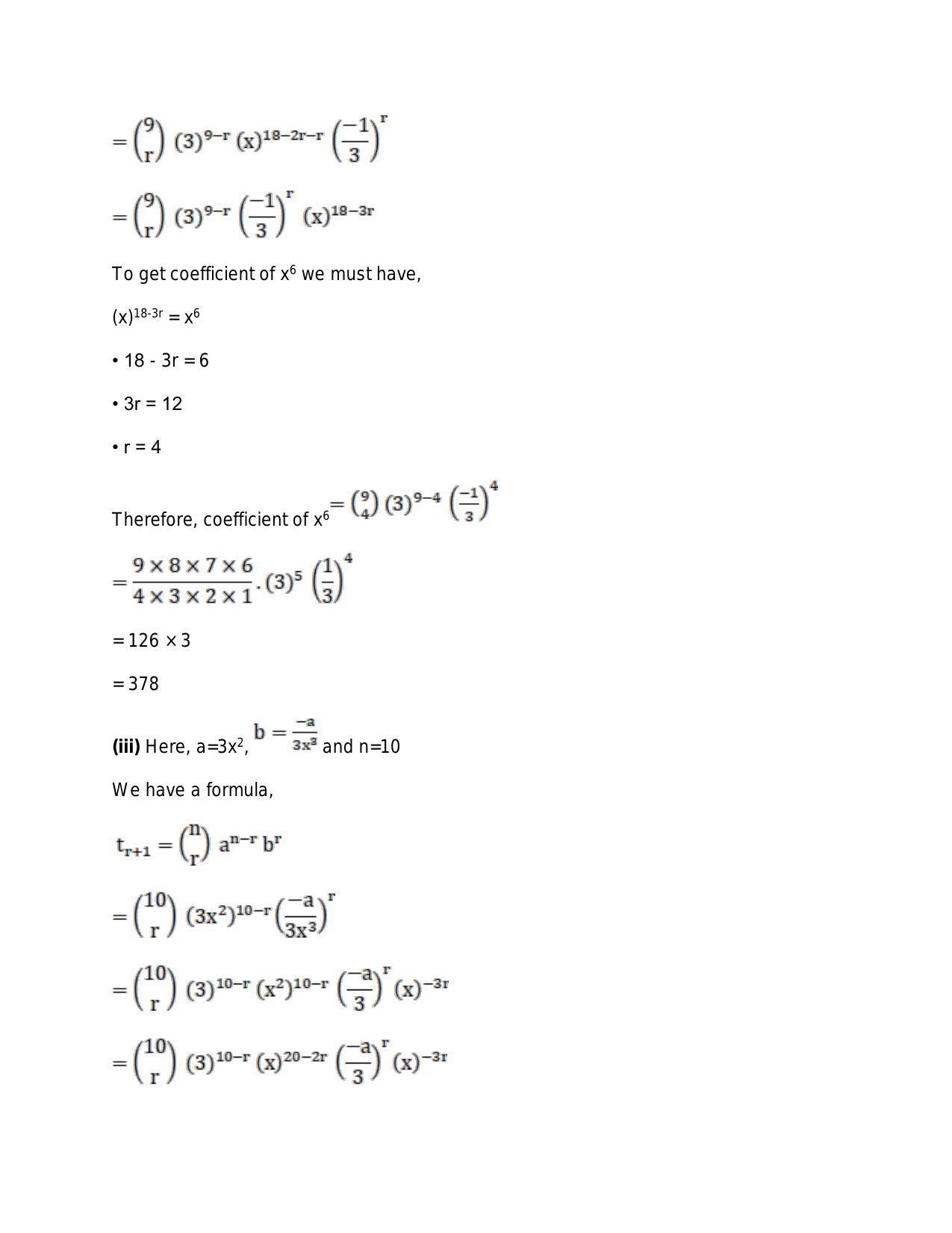 Chapter 10: Binomial Theorem: RS Aggarwal Class 11 Solutions  - Page 39