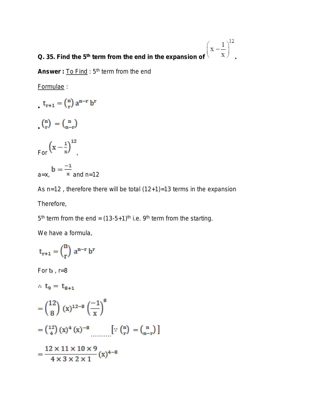 Chapter 10: Binomial Theorem: RS Aggarwal Class 11 Solutions  - Page 45