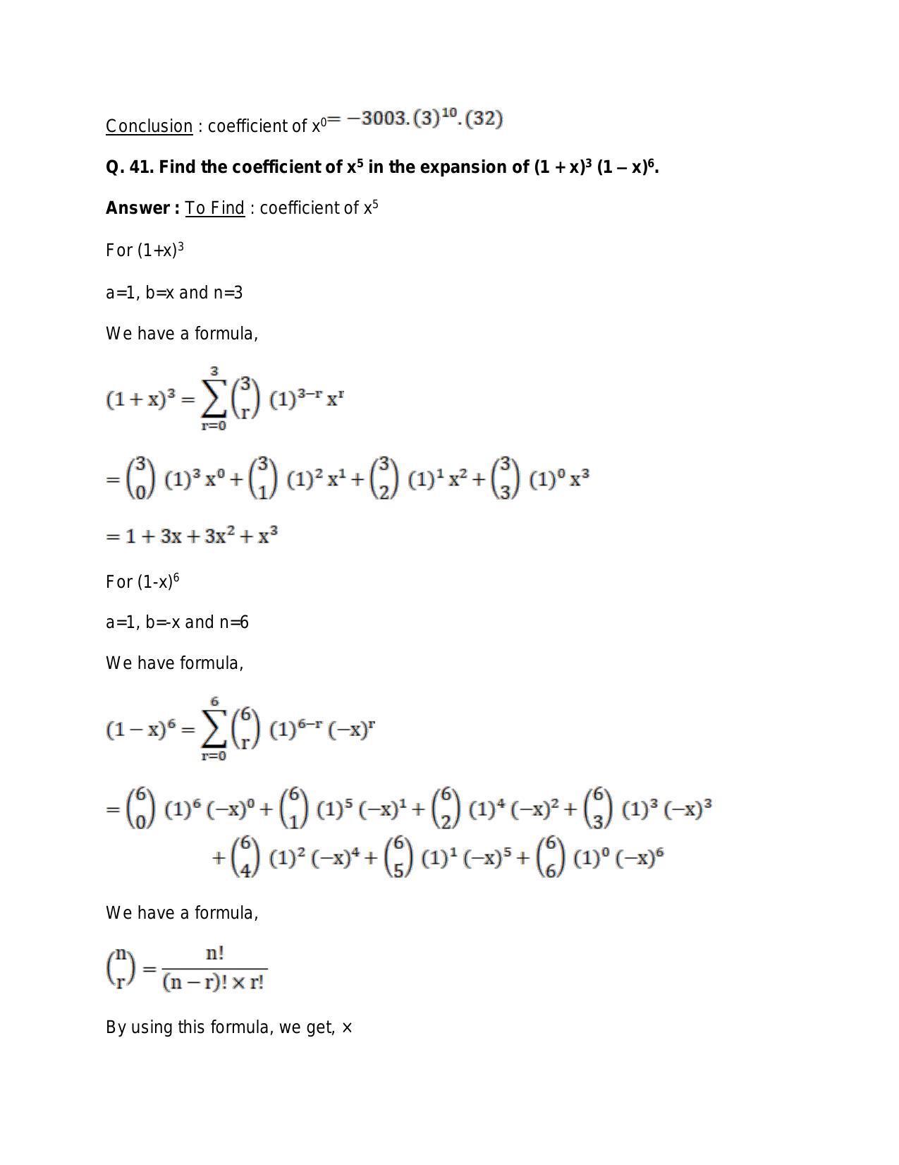 Chapter 10: Binomial Theorem: RS Aggarwal Class 11 Solutions  - Page 65