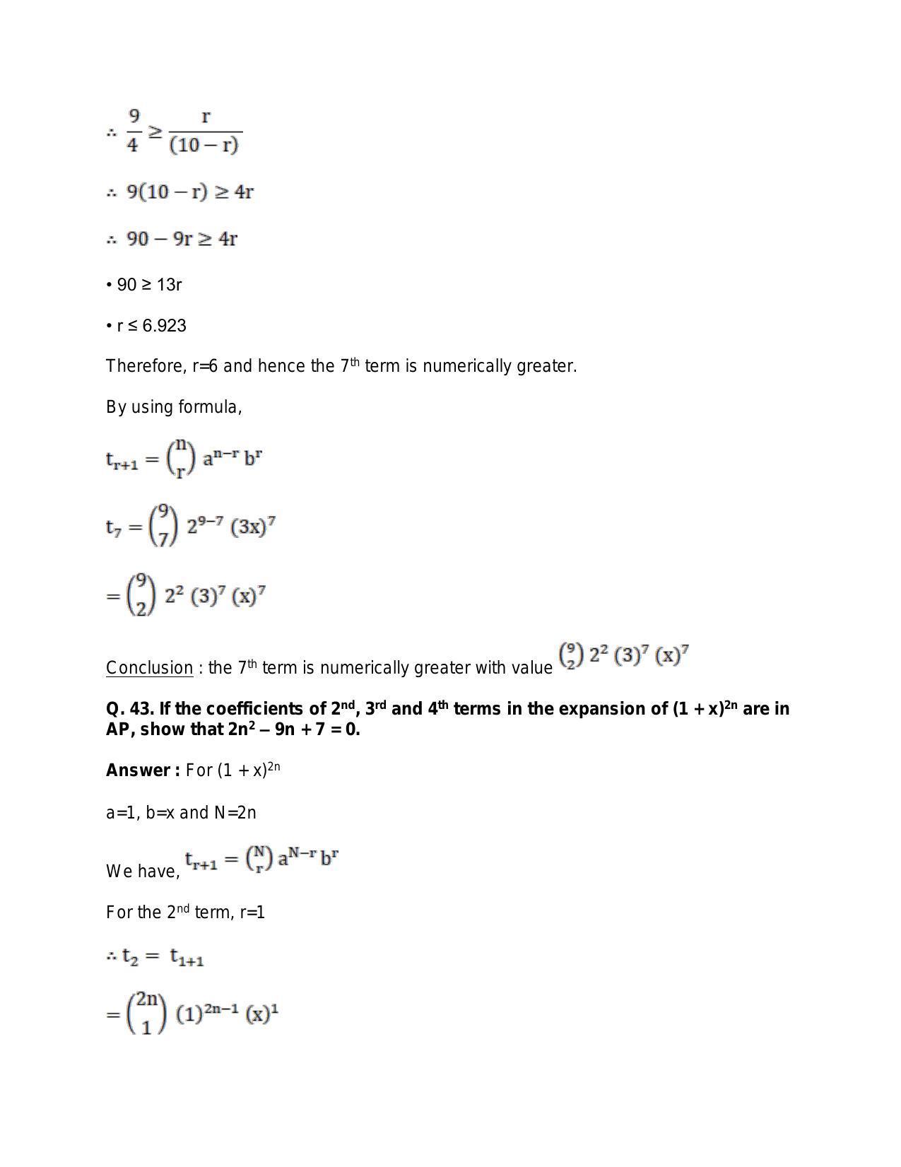 Chapter 10: Binomial Theorem: RS Aggarwal Class 11 Solutions  - Page 68