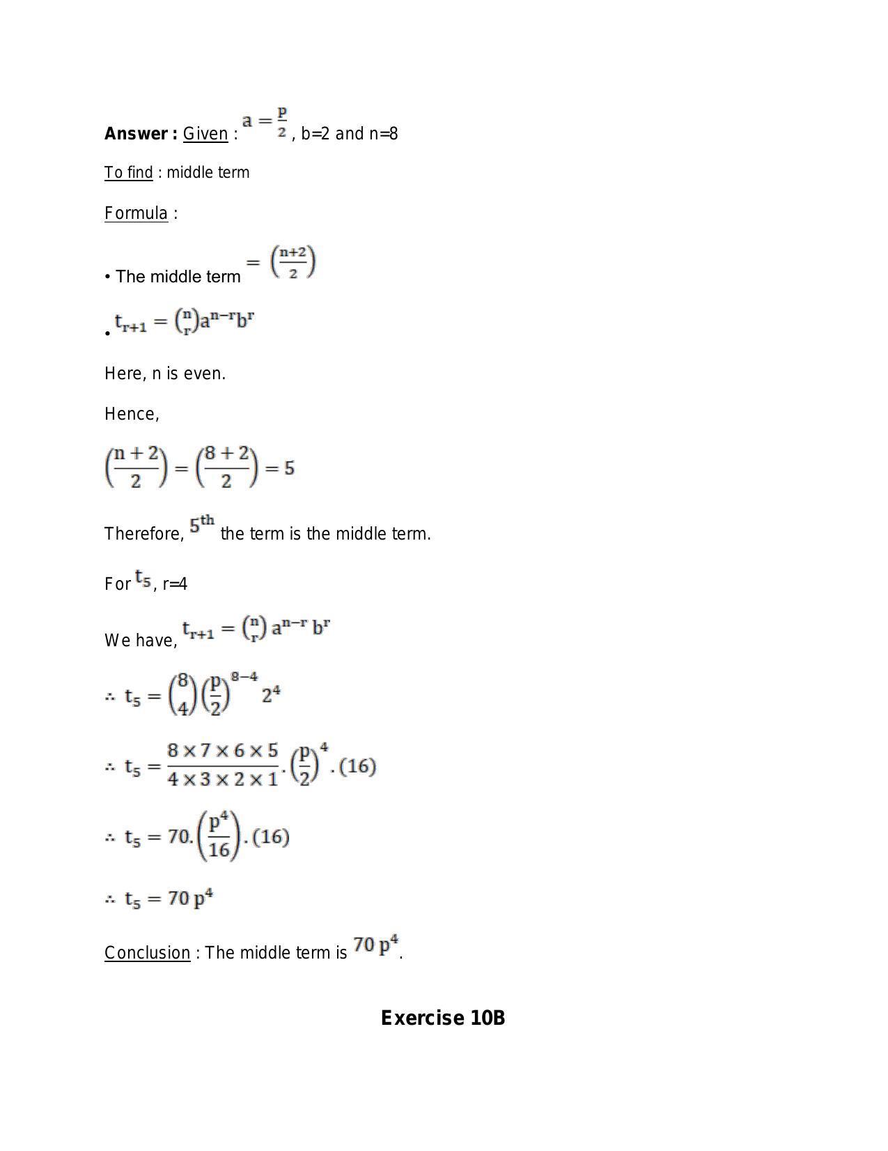 Chapter 10: Binomial Theorem: RS Aggarwal Class 11 Solutions  - Page 78