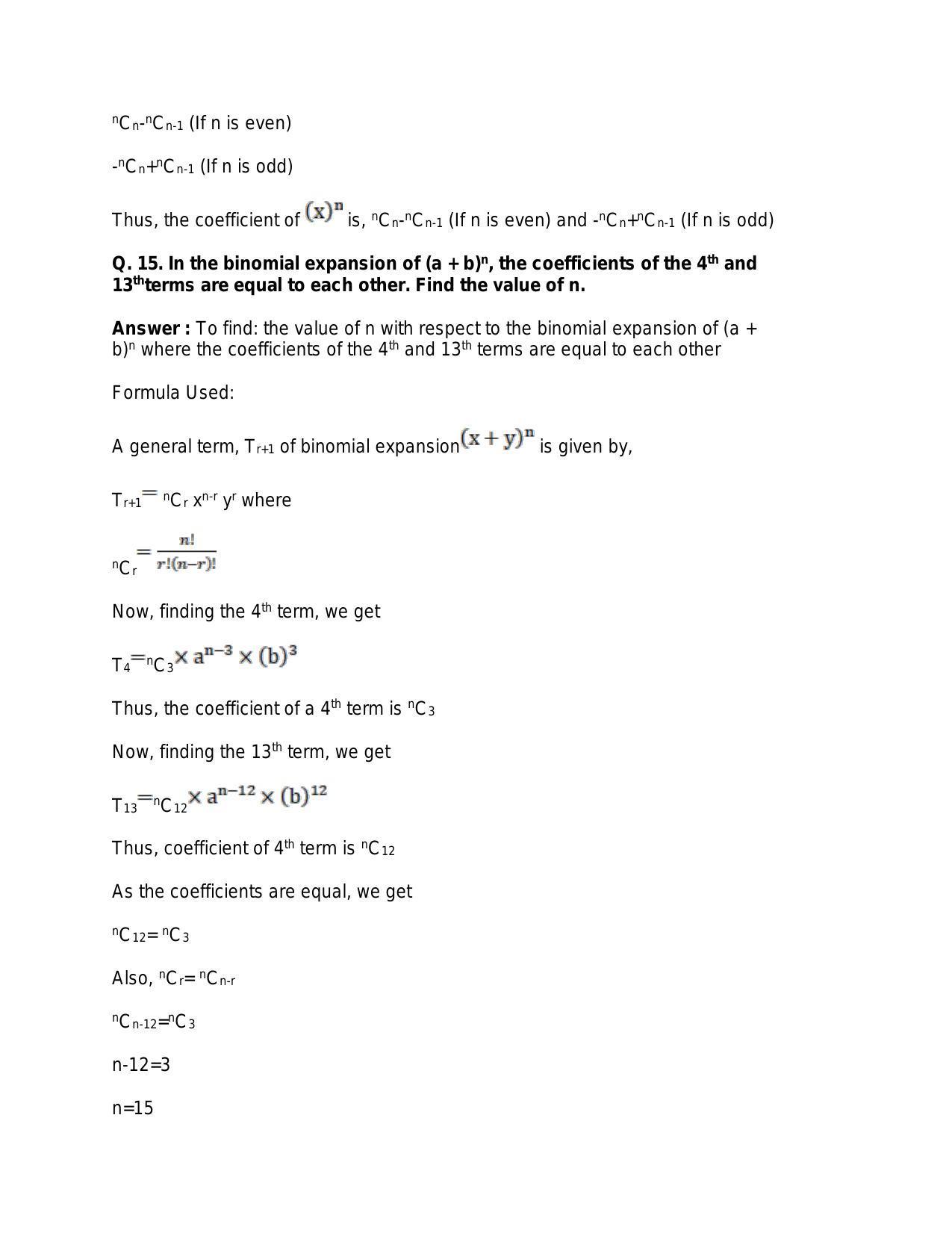 Chapter 10: Binomial Theorem: RS Aggarwal Class 11 Solutions  - Page 94