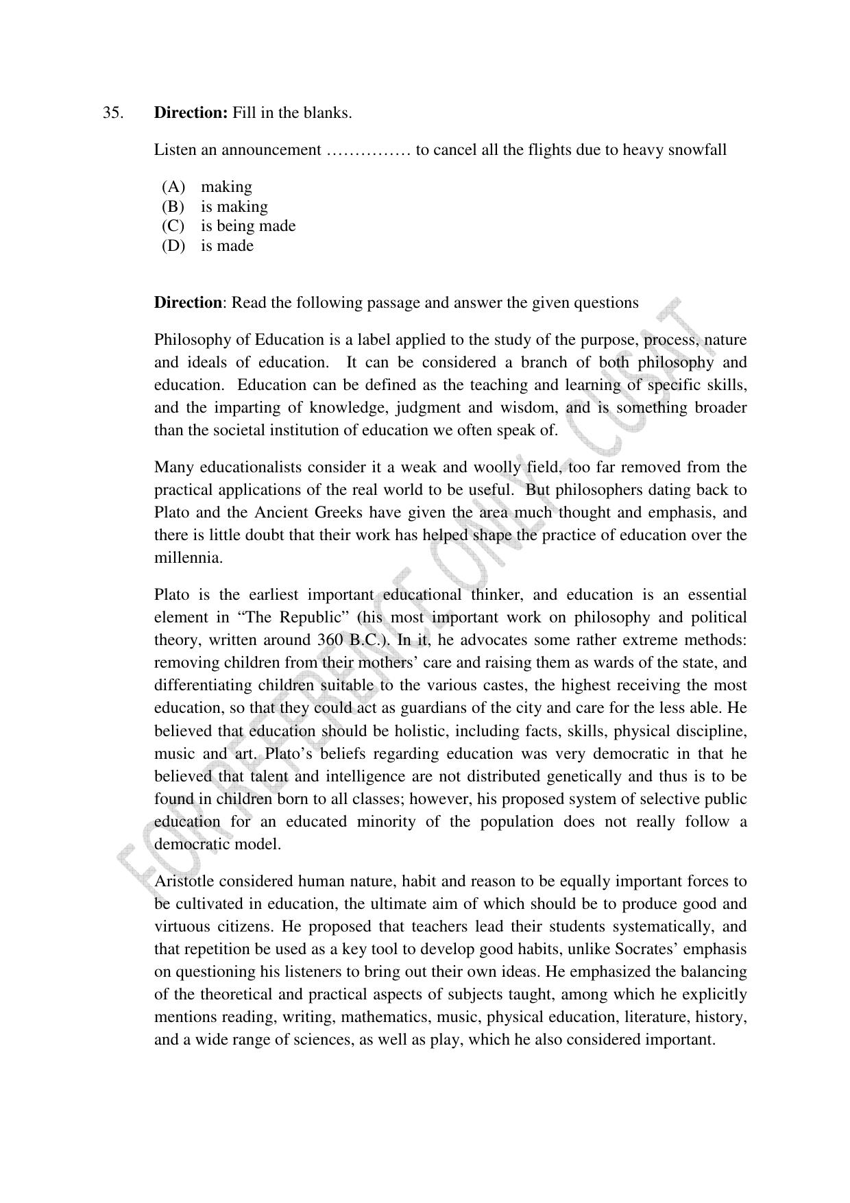 CUSAT CAT 2023 BIOETHICS Question Paper - Page 7
