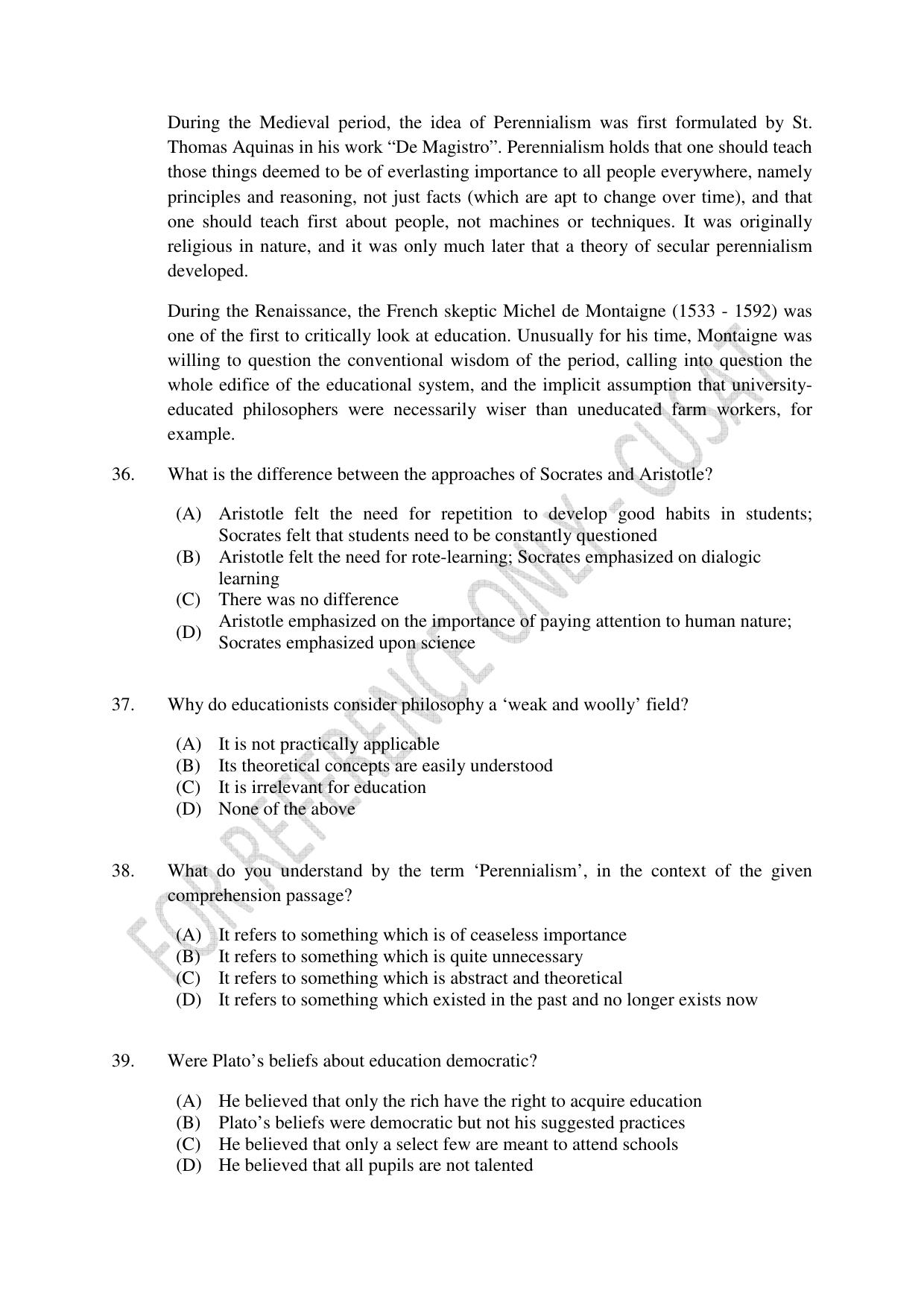 CUSAT CAT 2023 BIOETHICS Question Paper - Page 8