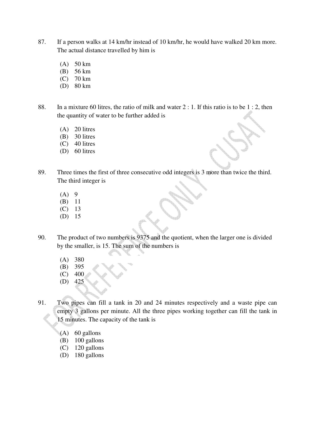 CUSAT CAT 2023 BIOETHICS Question Paper - Page 21