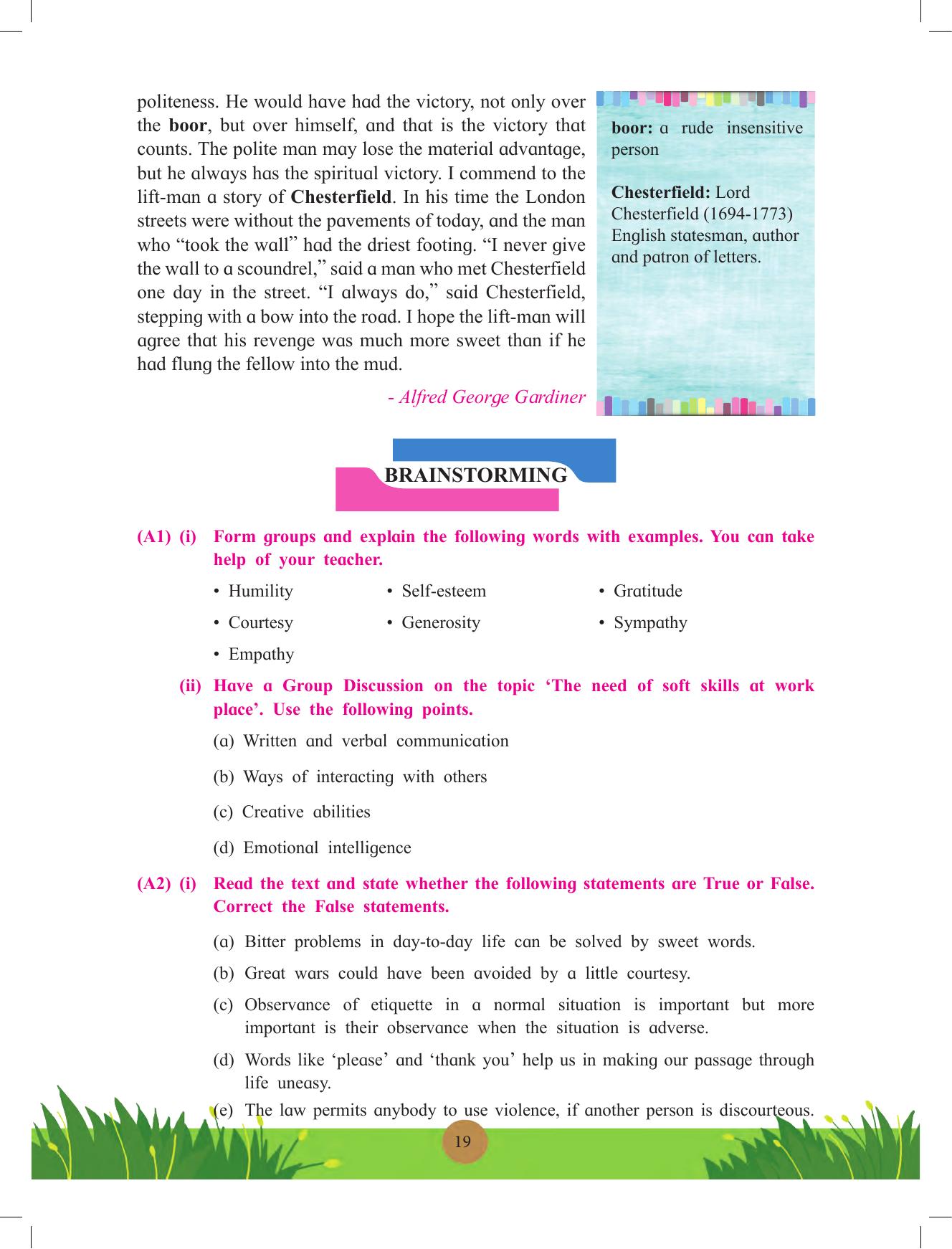 Maharashtra Board Class 12 English Textbook - Page 33