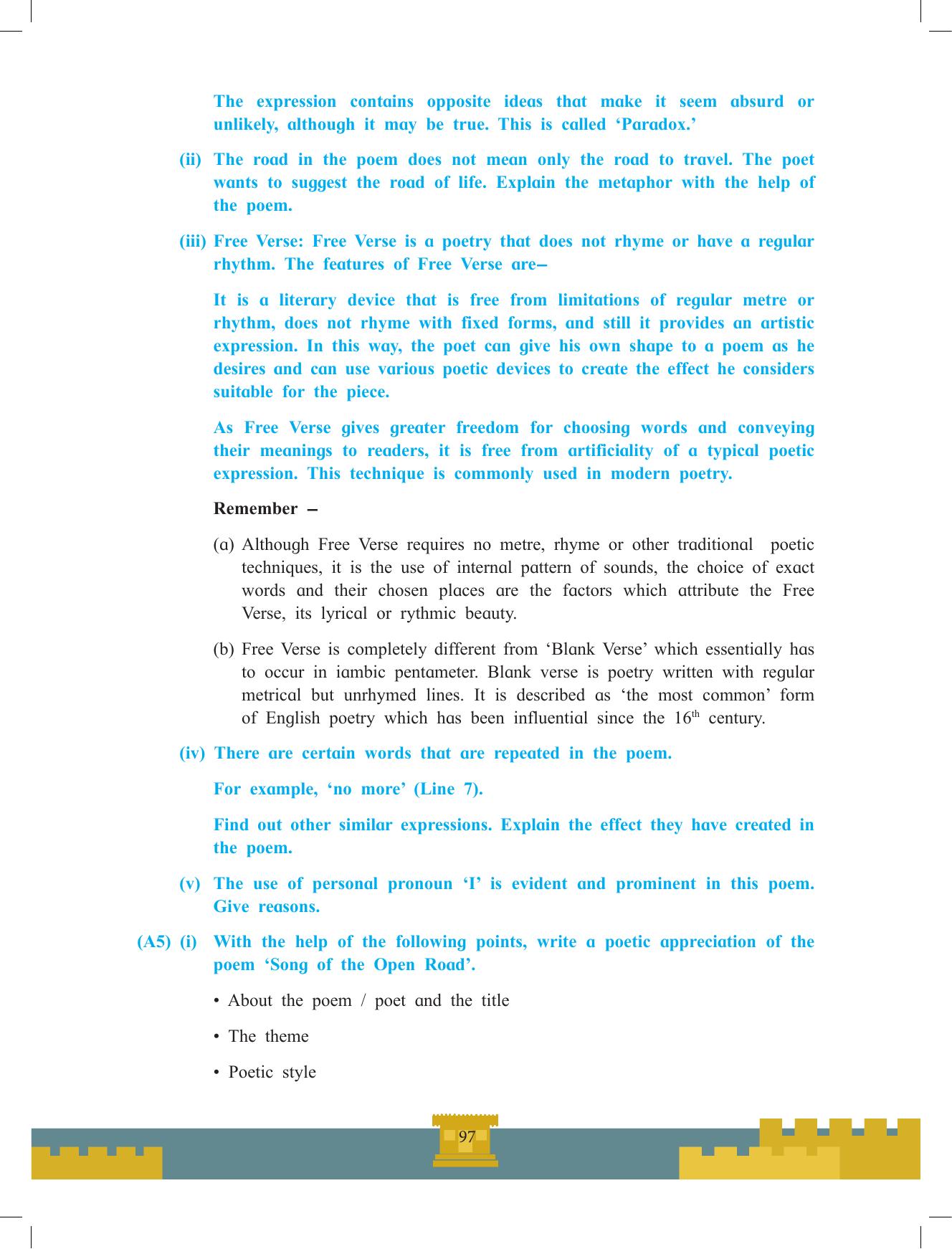 Maharashtra Board Class 12 English Textbook - Page 111