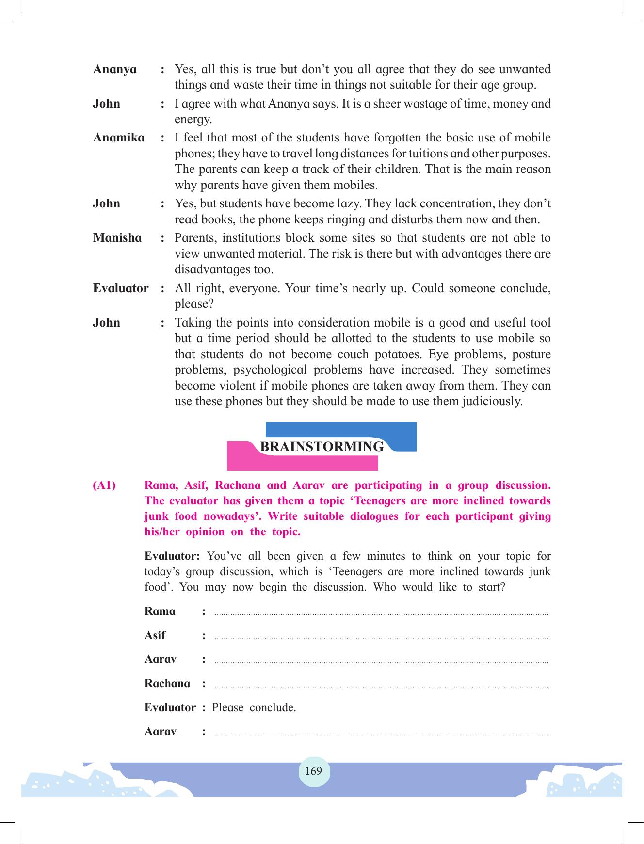 Maharashtra Board Class 12 English Textbook - Page 183