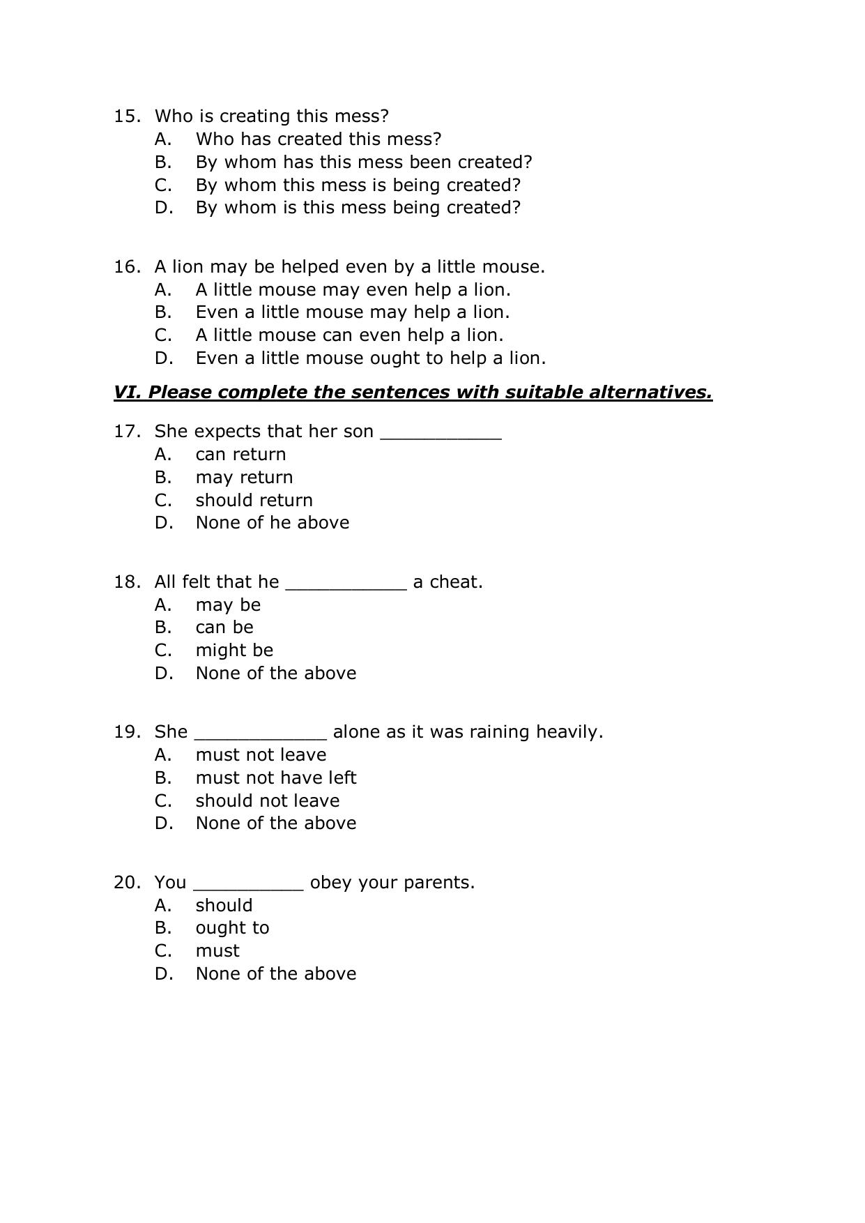 IMU CET M.Tech - Marine Engineering Sample Paper - Page 4