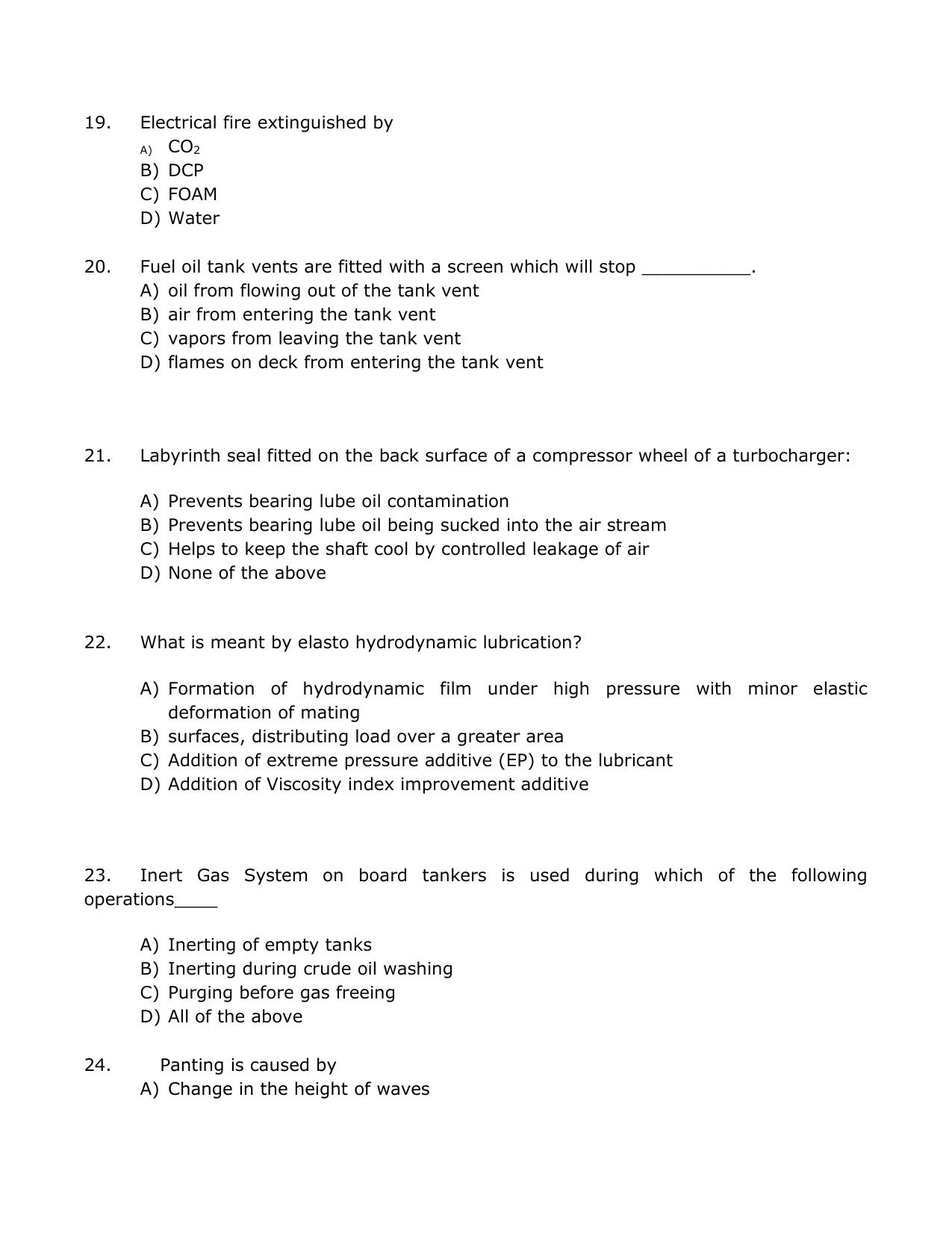 IMU CET M.Tech - Marine Engineering Sample Paper - Page 13