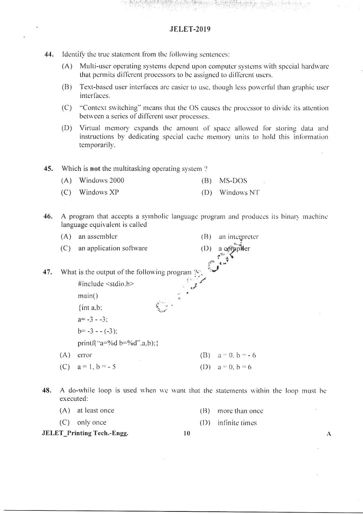 WBJEE  JELET 2019 ( Printing) - Page 9