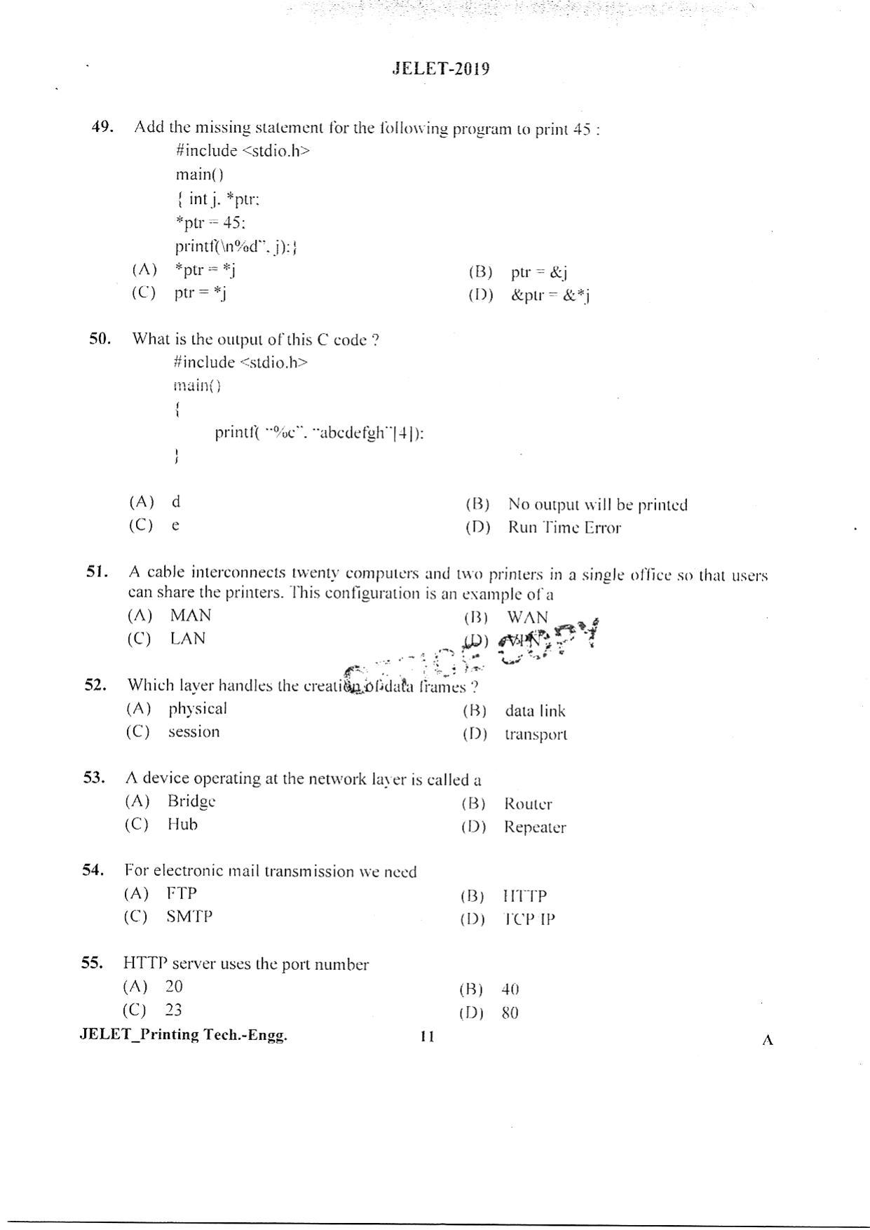 WBJEE  JELET 2019 ( Printing) - Page 10