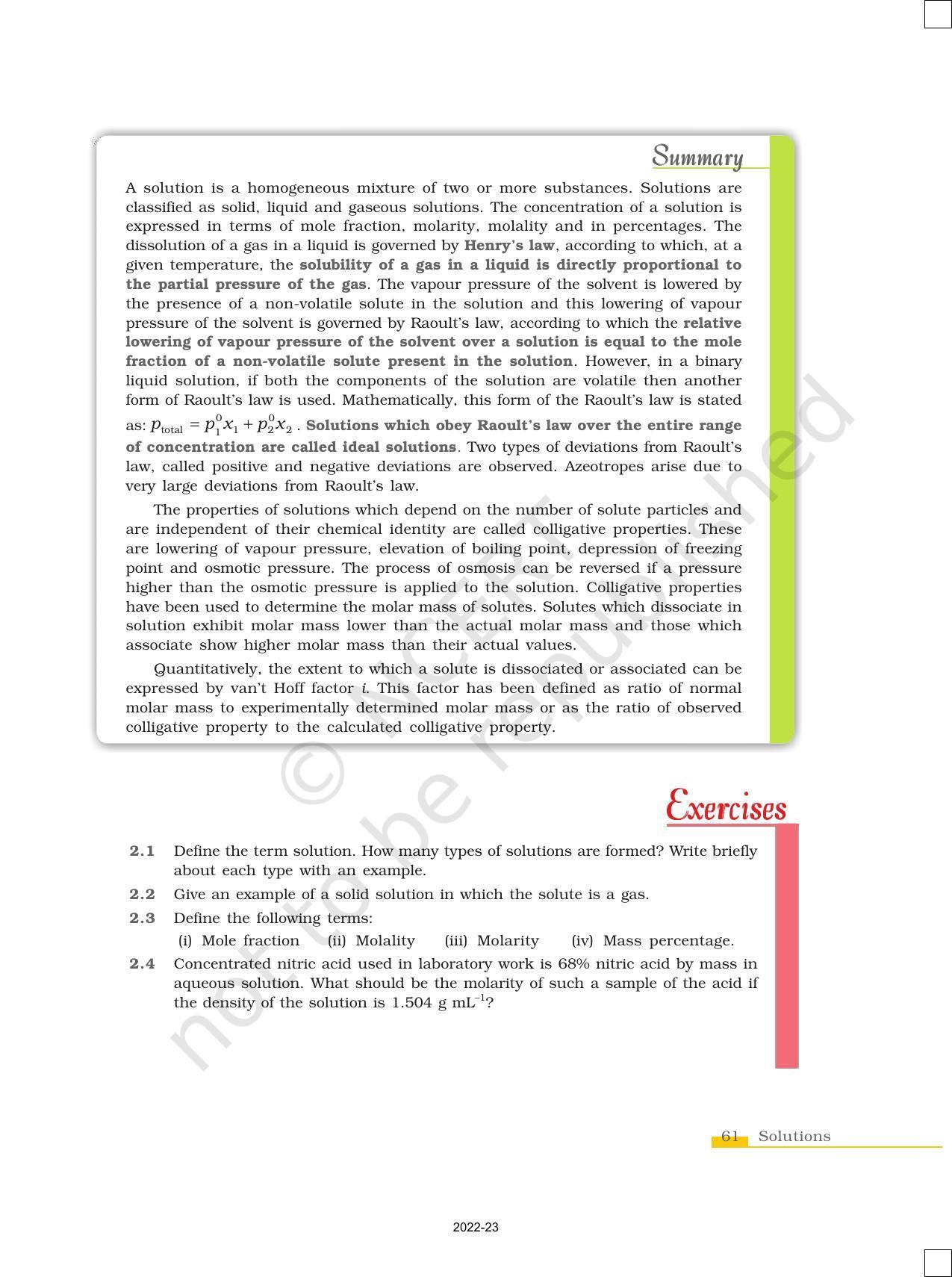 NCERT Book for Class 12 Chemistry Chapter 2 Solutions - Page 27