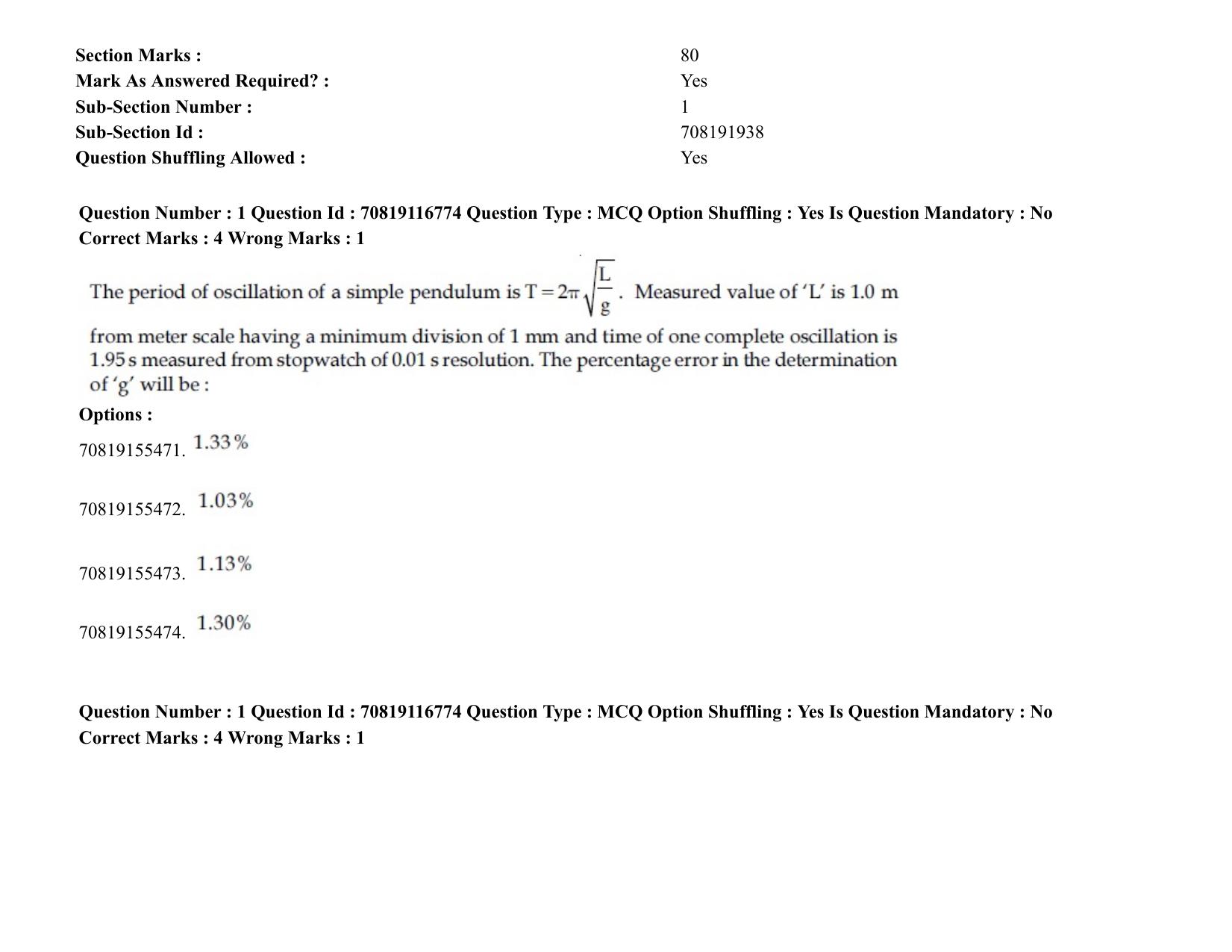 JEE Mains 2021: BTech EK (Shift 2) 24-02-2021 Question Paper - Page 2