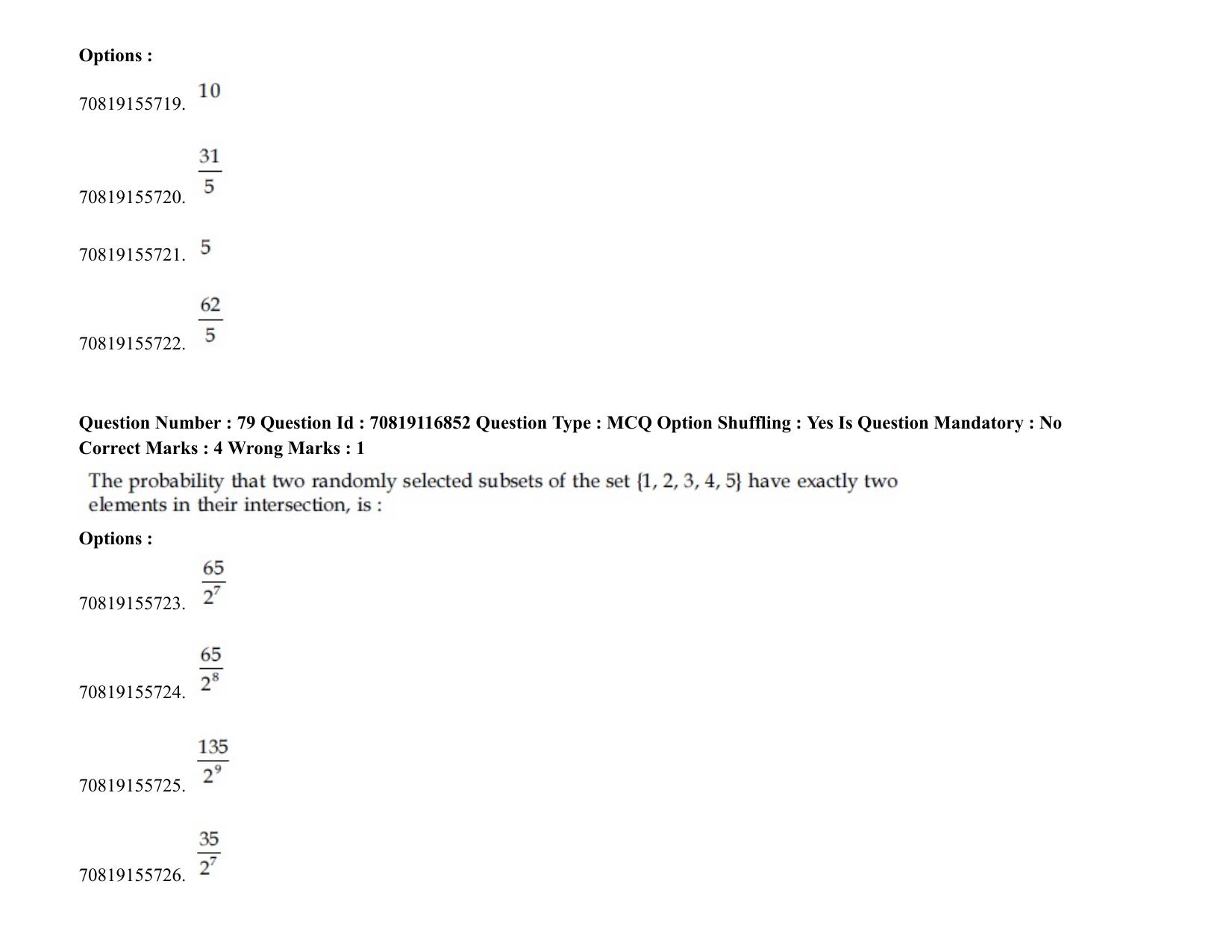 JEE Mains 2021: BTech EK (Shift 2) 24-02-2021 Question Paper - Page 99