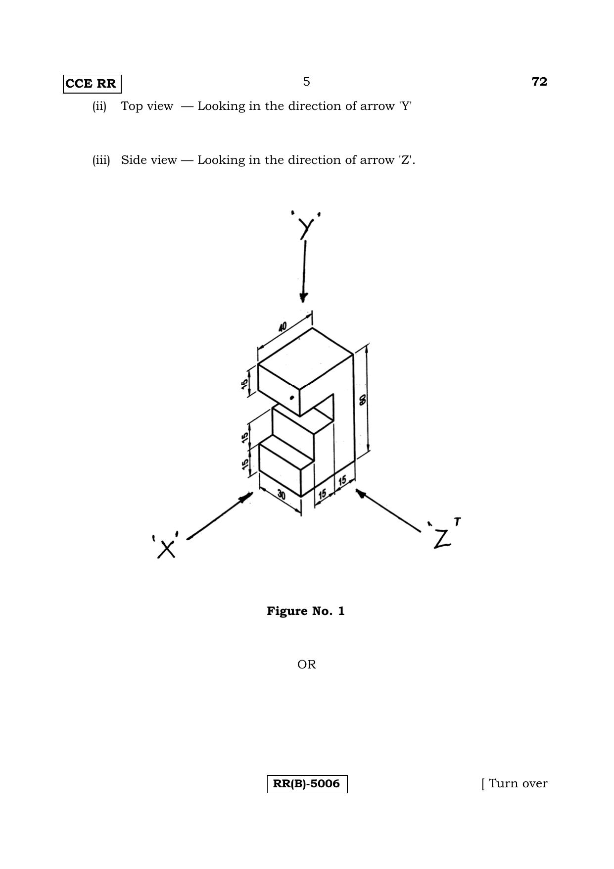 Karnataka SSLC ENGINEERING GRAPHICS -  (72-B Version_4) March/April 2019 Question Paper - Page 5