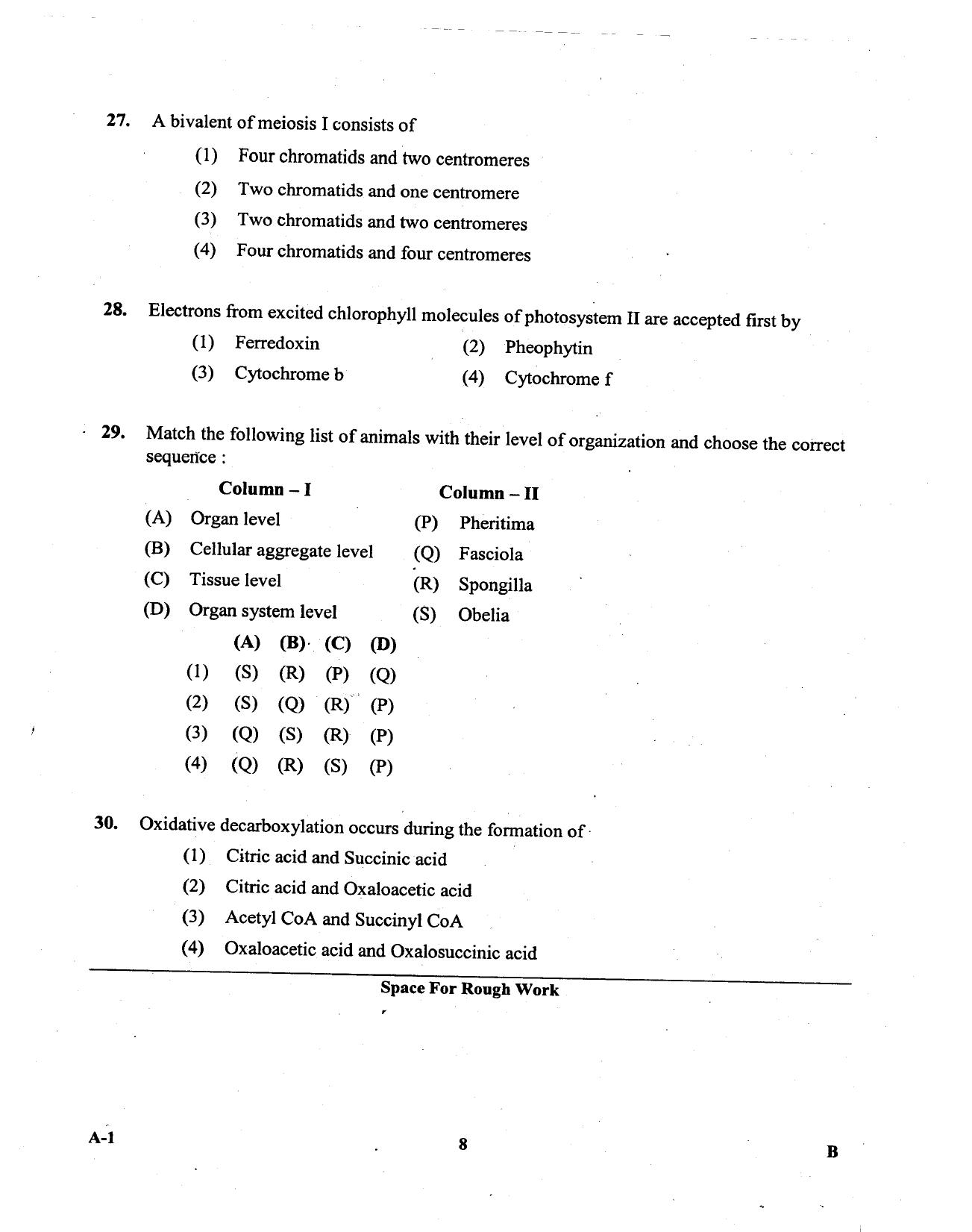 KCET Biology 2013 Question Papers - Page 8