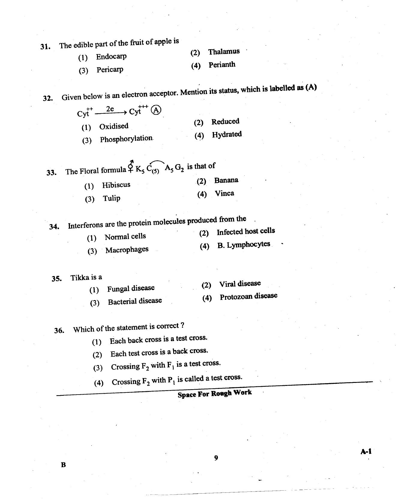 KCET Biology 2013 Question Papers - Page 9