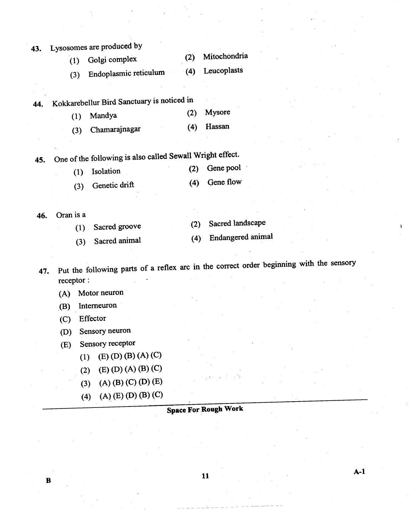 KCET Biology 2013 Question Papers - Page 11