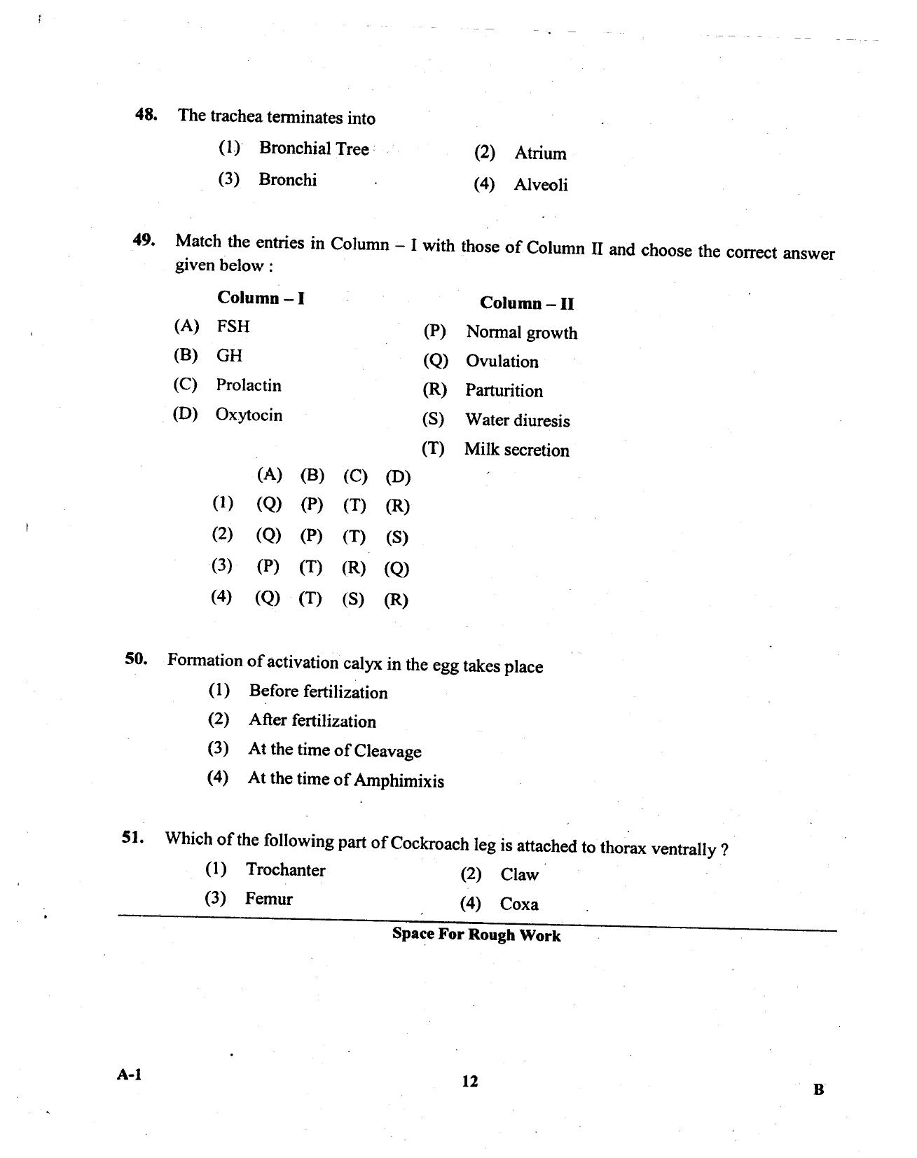 KCET Biology 2013 Question Papers - Page 12