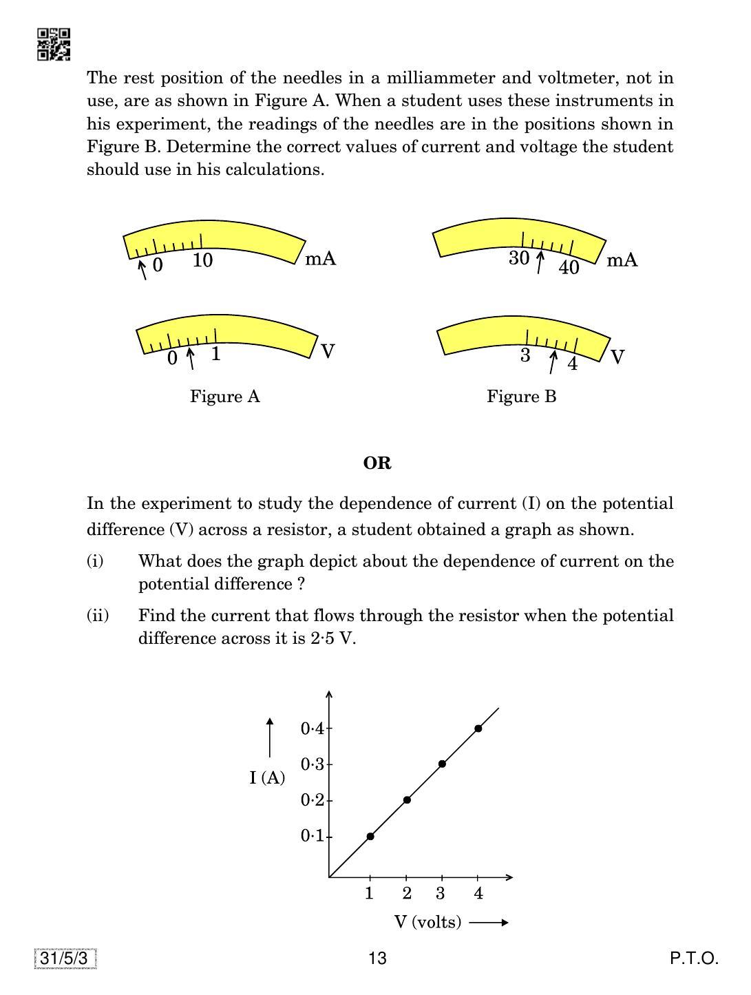 CBSE Class 10 31-5-3 SCIENCE 2019 Question Paper - Page 13