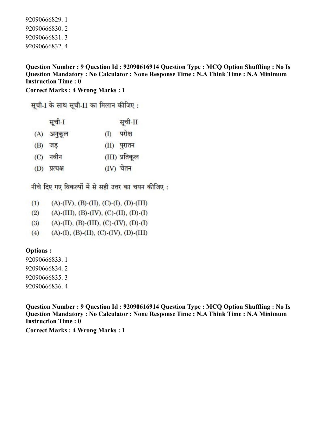 CUET PG 2023: HUQP11 – Home Science(HINDI)-shift 1 (14-06-2023) Question Paper - Page 13