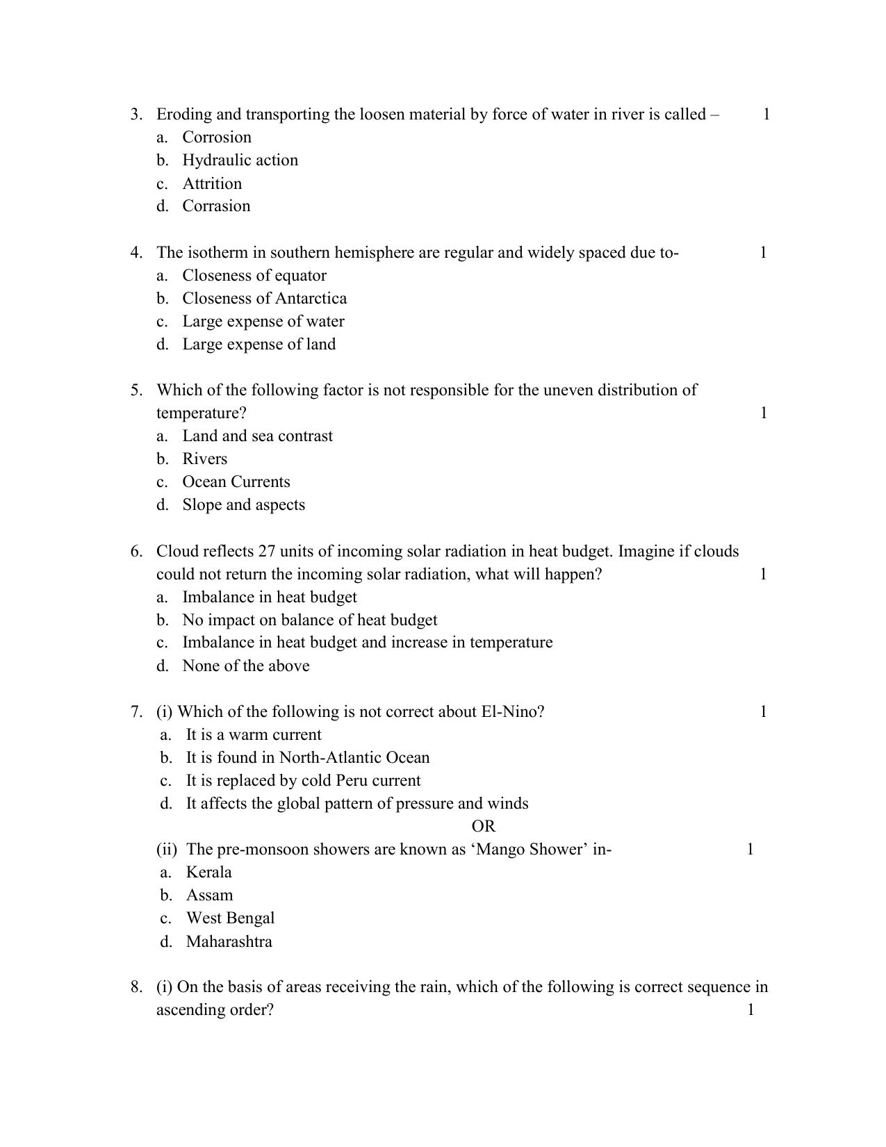 NIOS Class 12 Geography (Old) Sample Paper - Page 2