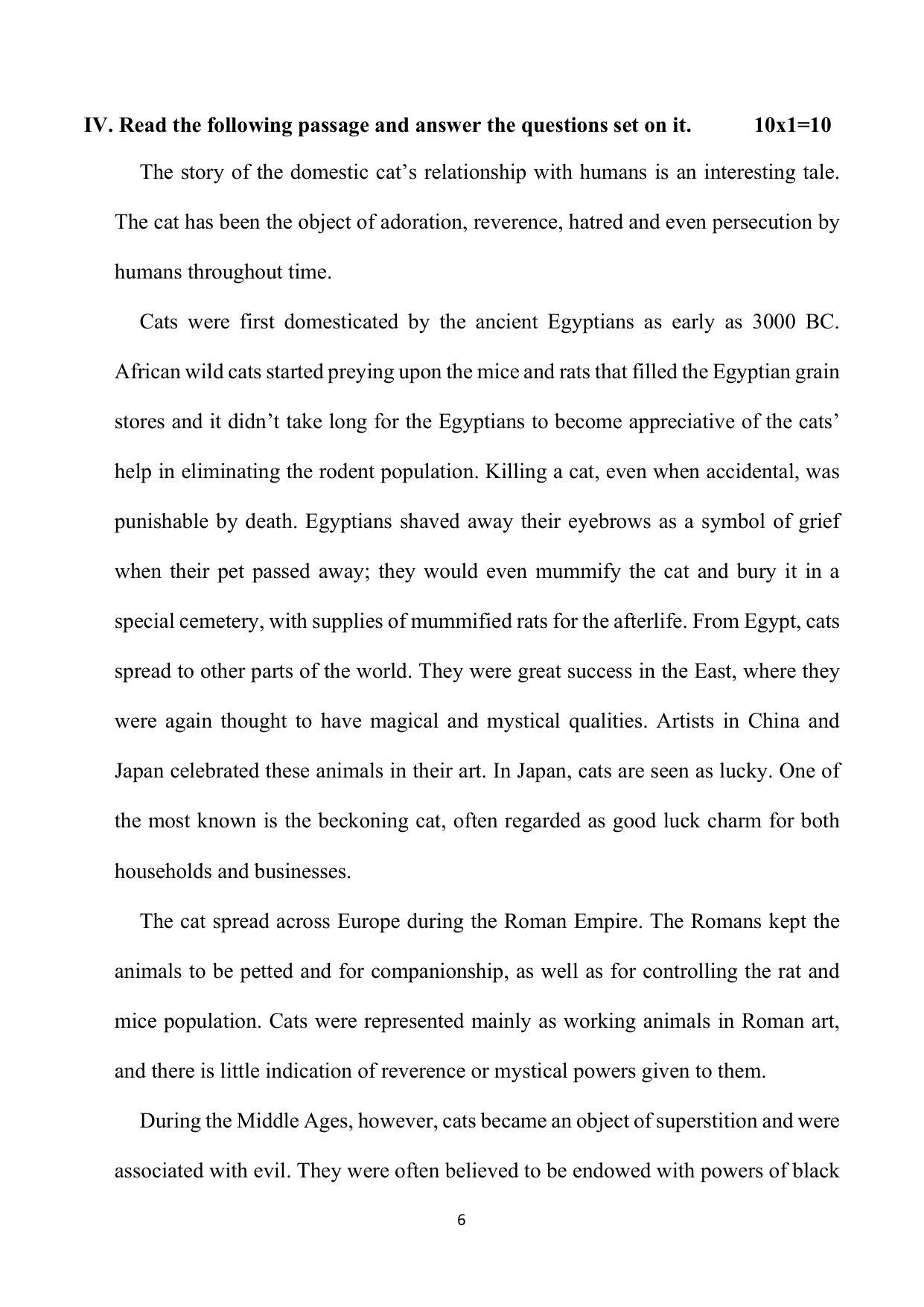 Karnataka II PUC English Model Question Paper 2023 - Page 10