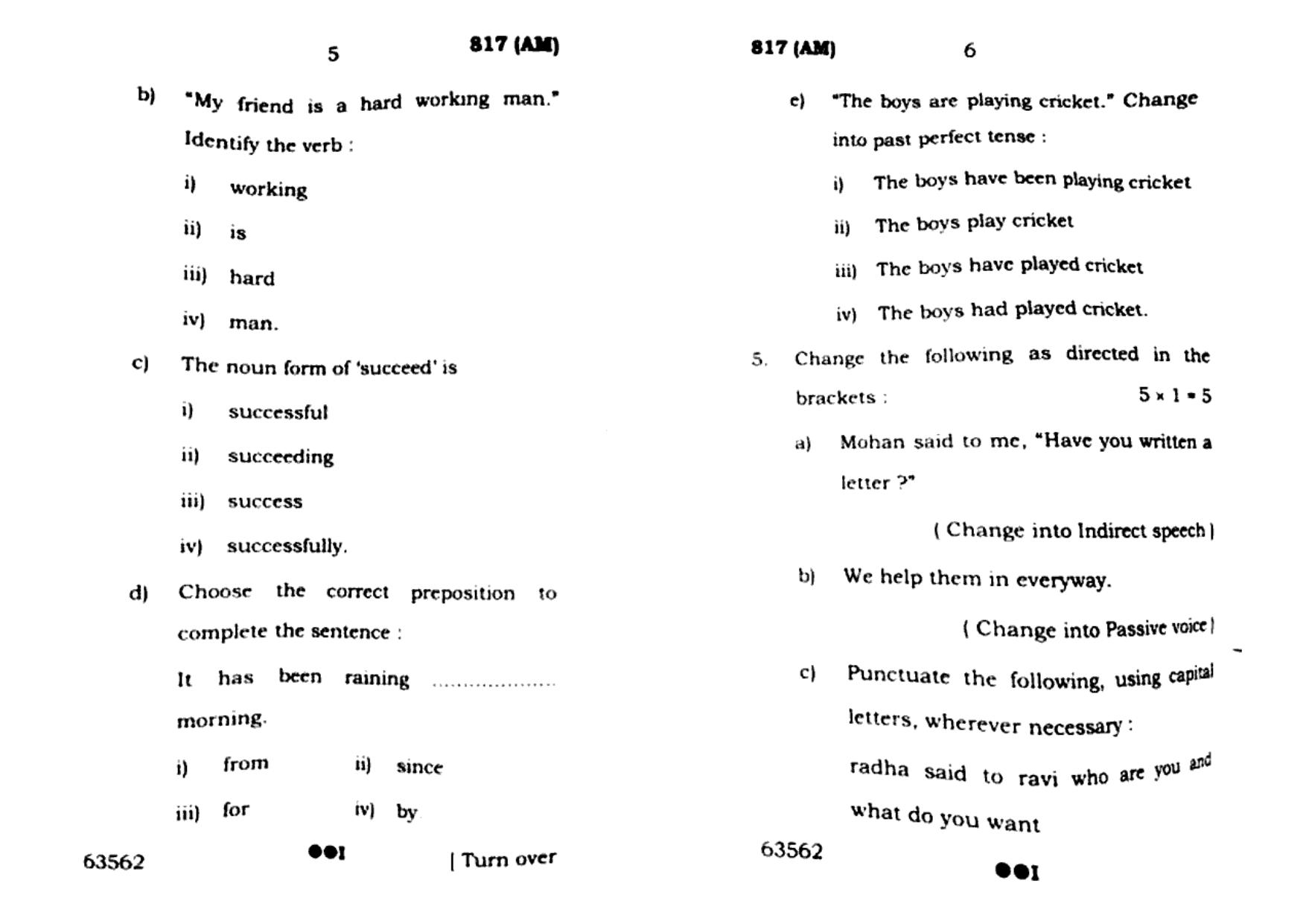 UP Board Previous Year Question Paper Class 10 English (817 AM) – 2022 - Page 3