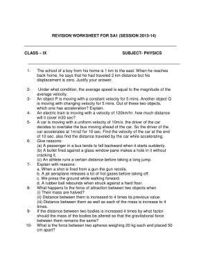 CBSE Worksheets for Class 9 Physics Assignment 2