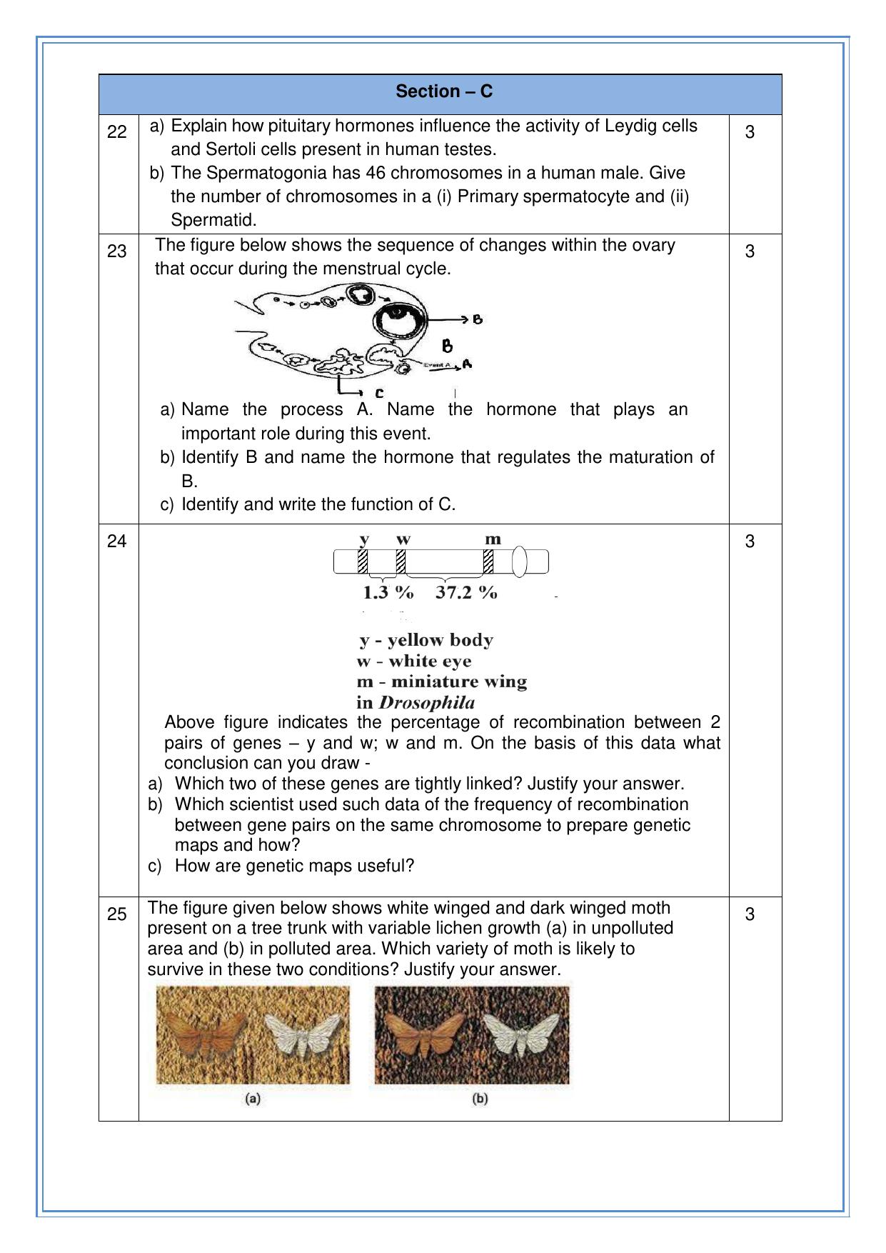 CBSE Class 12 Biology SET 2 Practice Questions 2023-24 - Page 5
