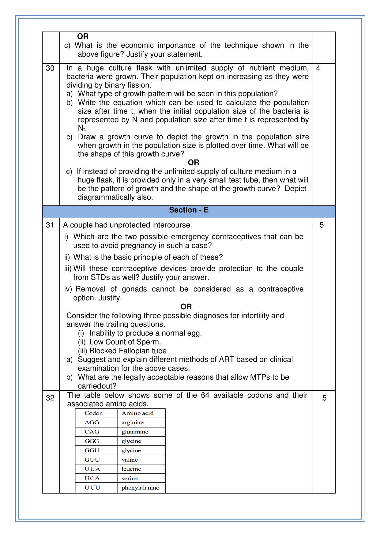 CBSE Class 12 Biology SET 2 Practice Questions 2023-24  - Page 7