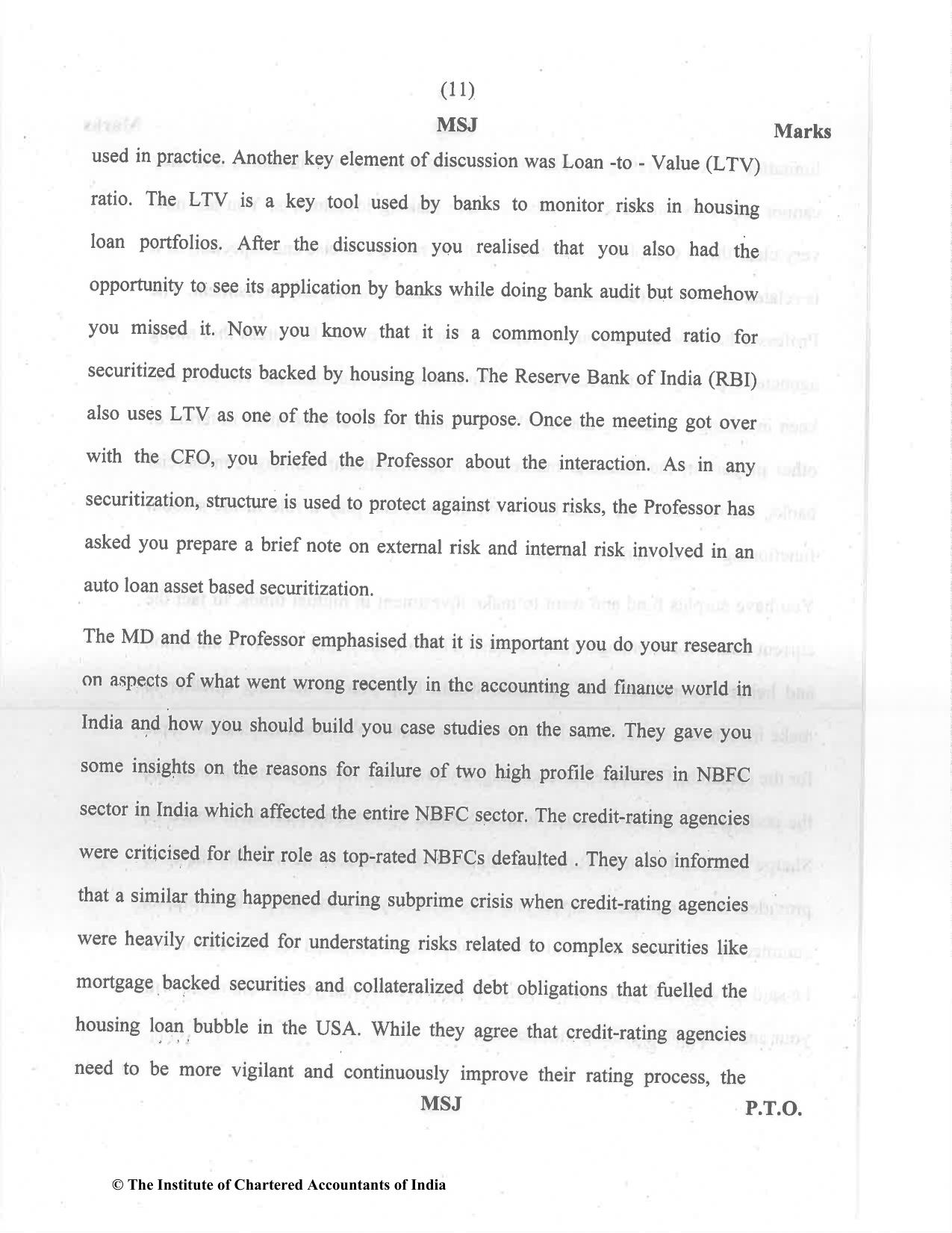 CA Final Dec 2021 Question Paper - Paper 6B – Financial Services and Capital Markets - Page 11