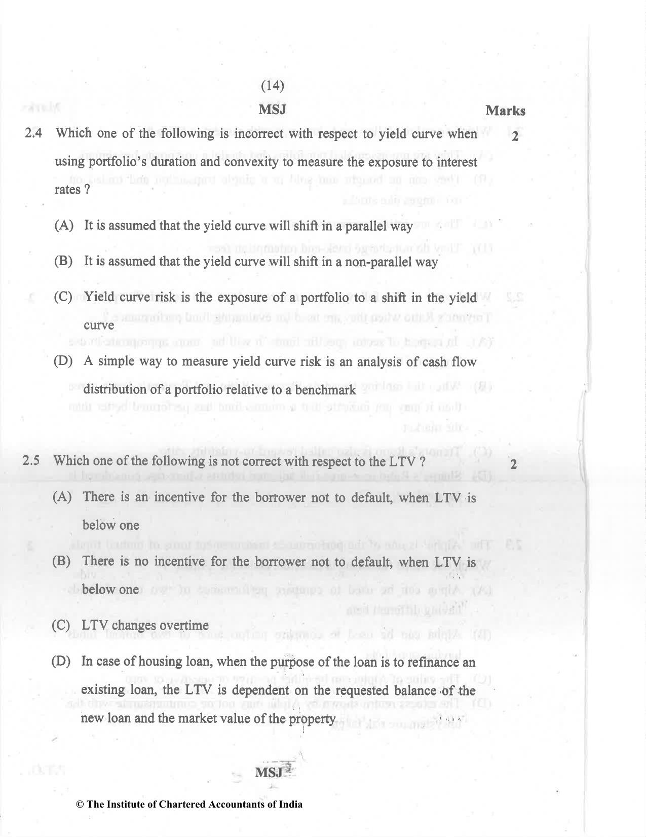 CA Final Dec 2021 Question Paper - Paper 6B – Financial Services and Capital Markets - Page 14