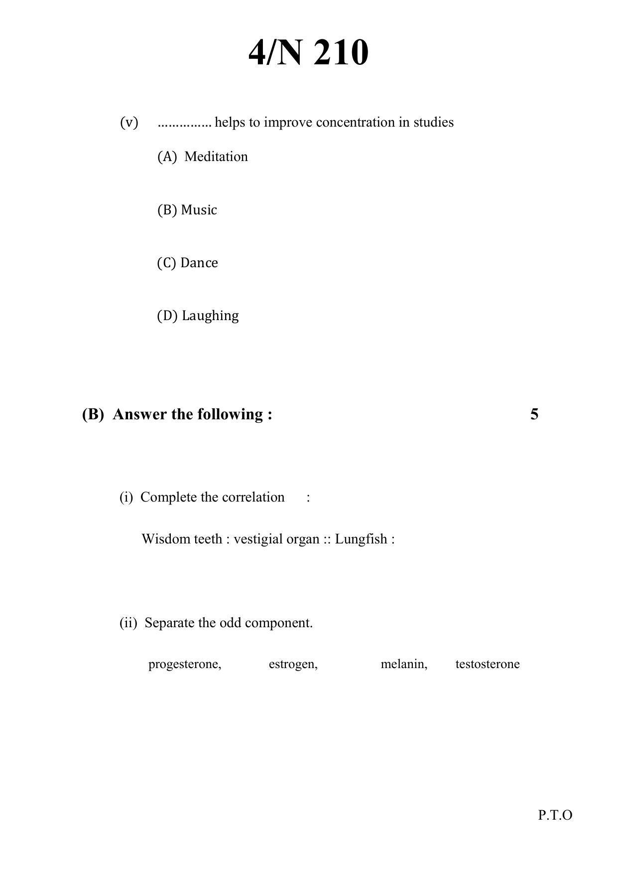 Maharashtra Board SSC Science (Paper 2) 2021 Question Paper - Page 4