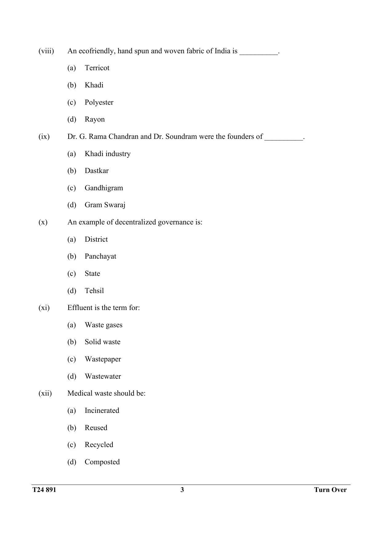 ICSE Class 10 Environmental Applications 2024 Question Paper - Page 3