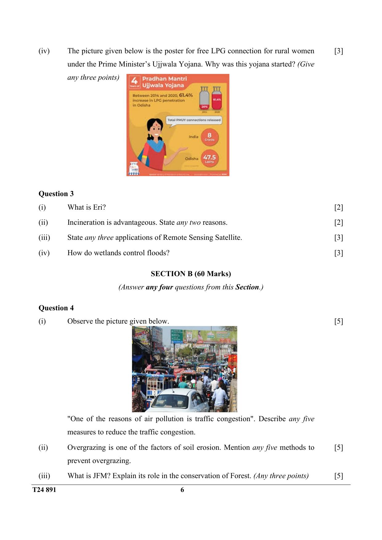 ICSE Class 10 Environmental Applications 2024 Question Paper - Page 6