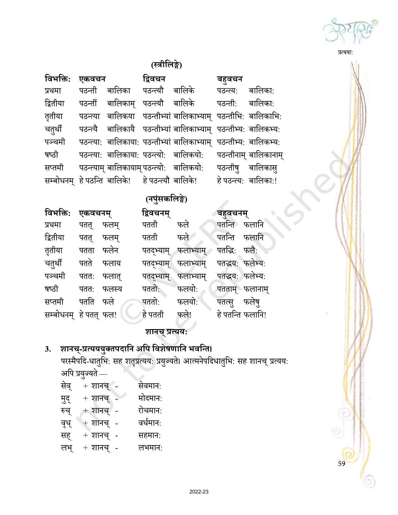 NCERT Book for Class 10 Sanskrit Chapter 8 प्रत्‍यया: - Page 3