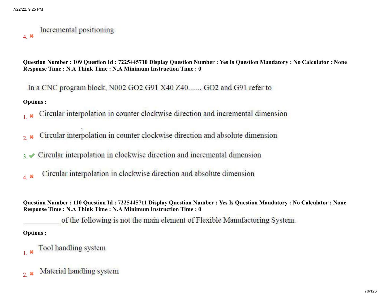 AP ECET 2022 - MECHANICAL ENGINEERING Question Paper With Preliminary Keys - Page 70