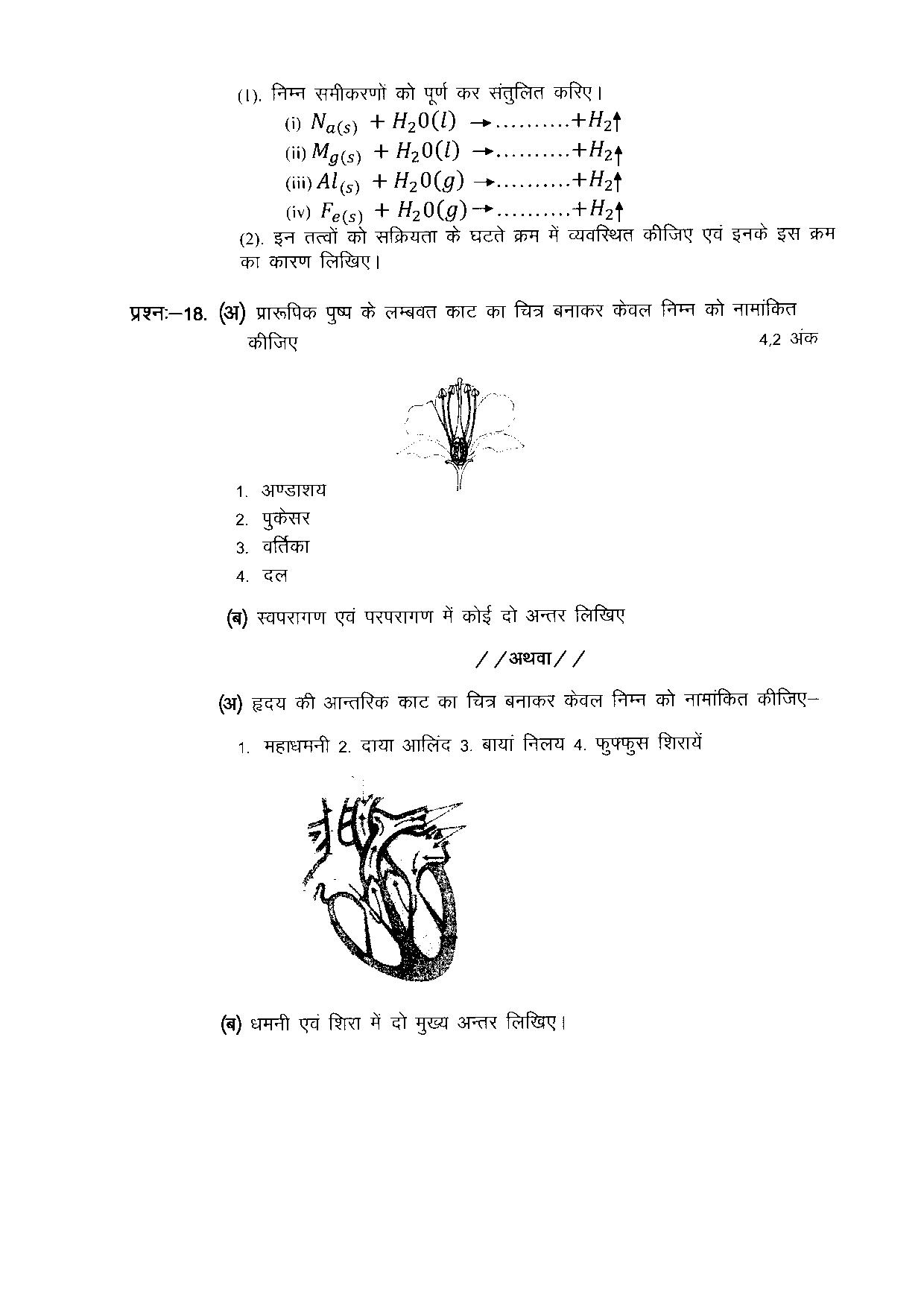 CGBSE Class 10 Sample Paper for Science (old) - Page 10