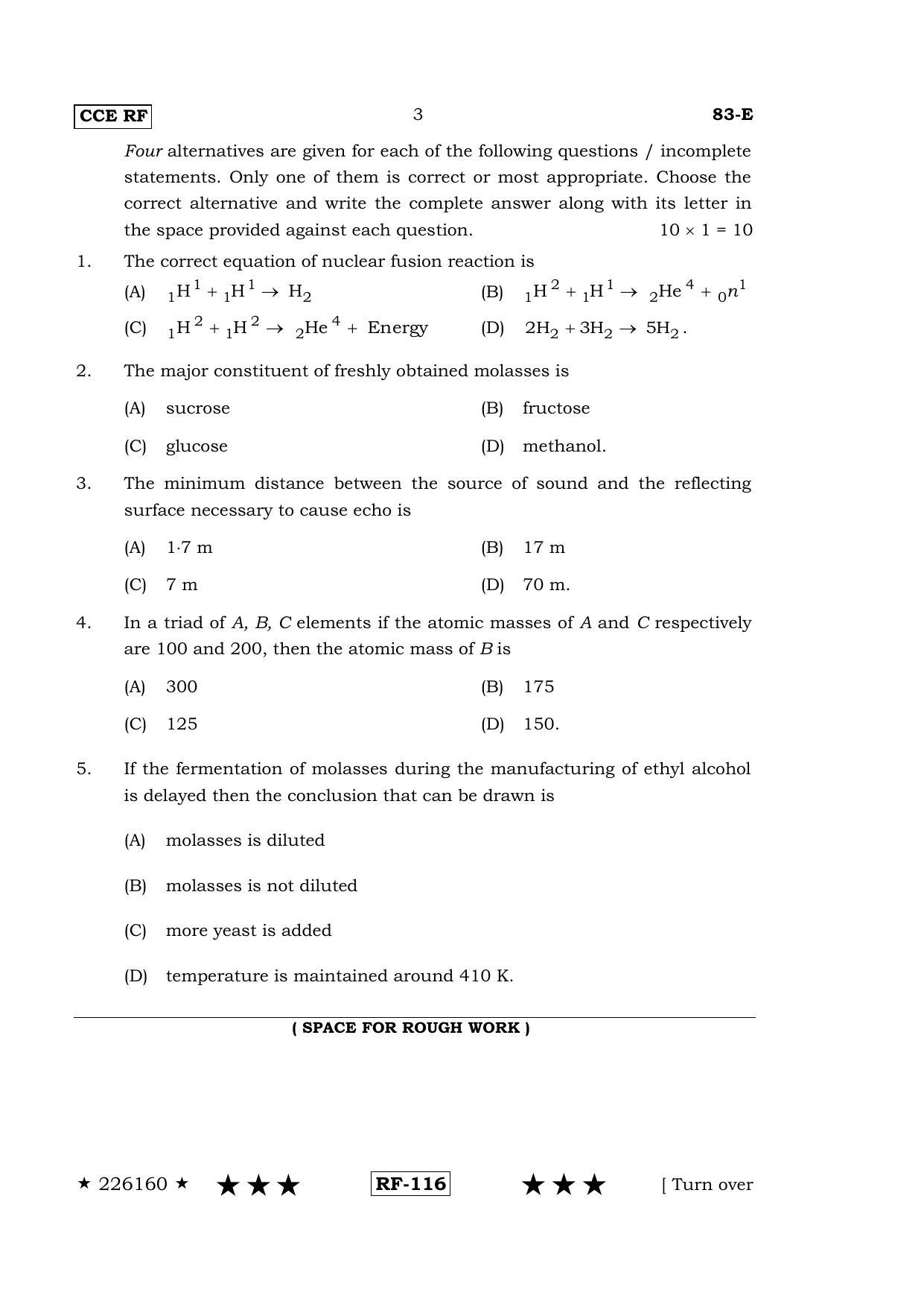 Karnataka SSLC Science (ENGLISH Medium) - 83-E-(RF)_s1 April 2015 Question Paper - Page 2